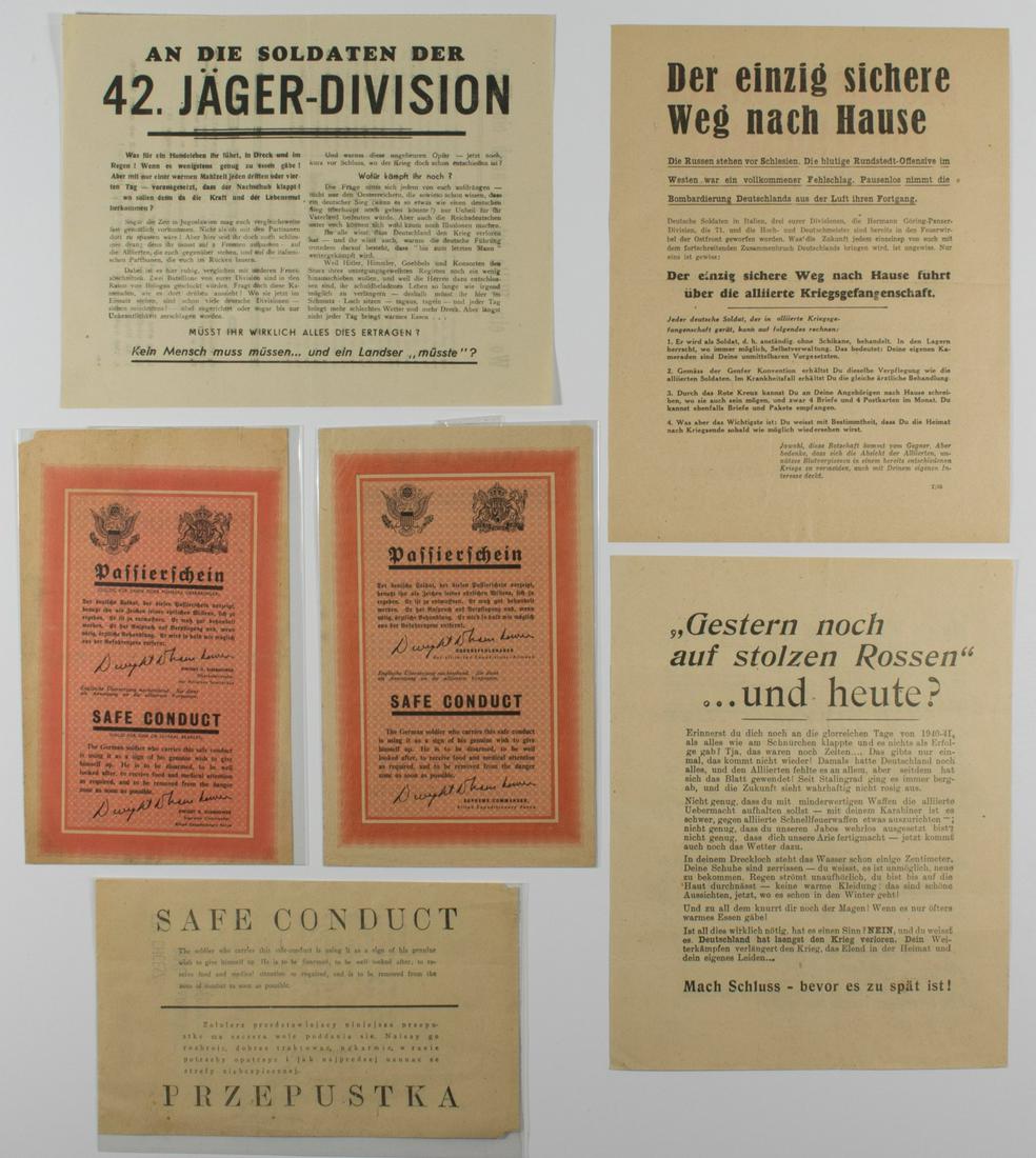 ALLIED 'SAFE CONDUCT' PASSES (8) (1 of 2)