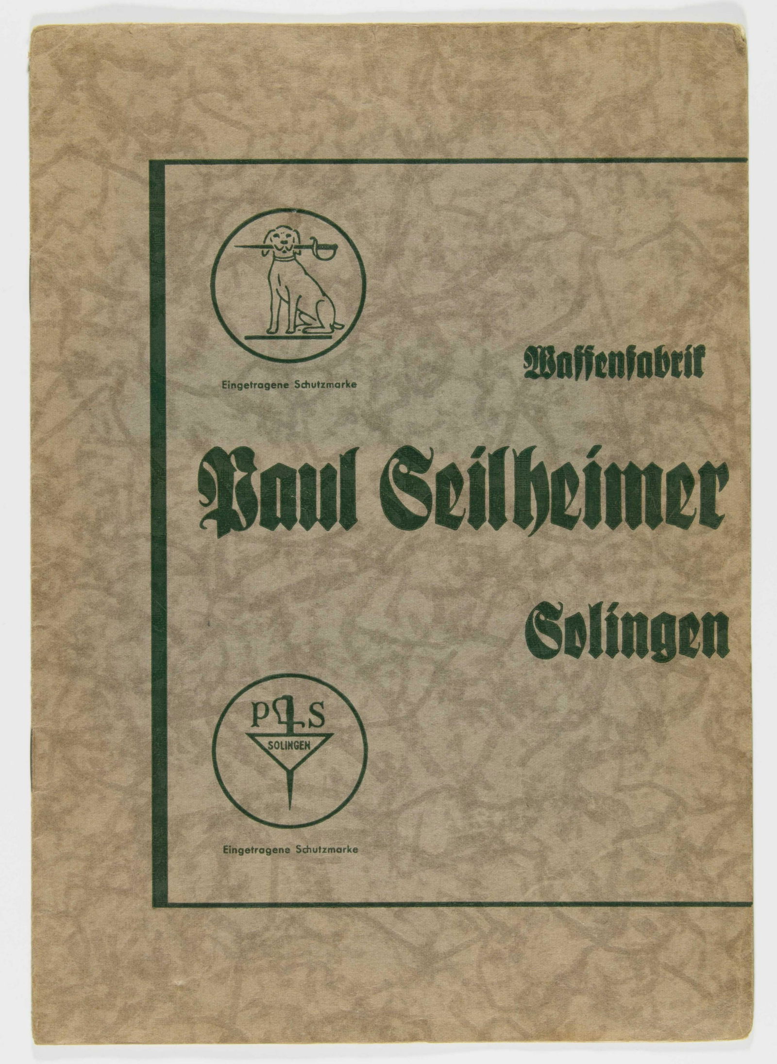 PAUL SEILHEIMER CATALOG OF DAGGERS AND SWORDS (1 of 4)