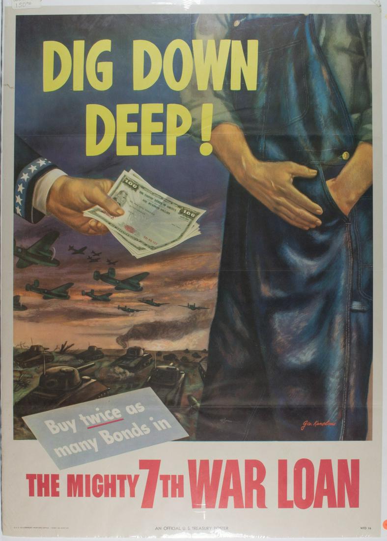 WORLD WAR II WAR BOND POSTER (1 of 1)