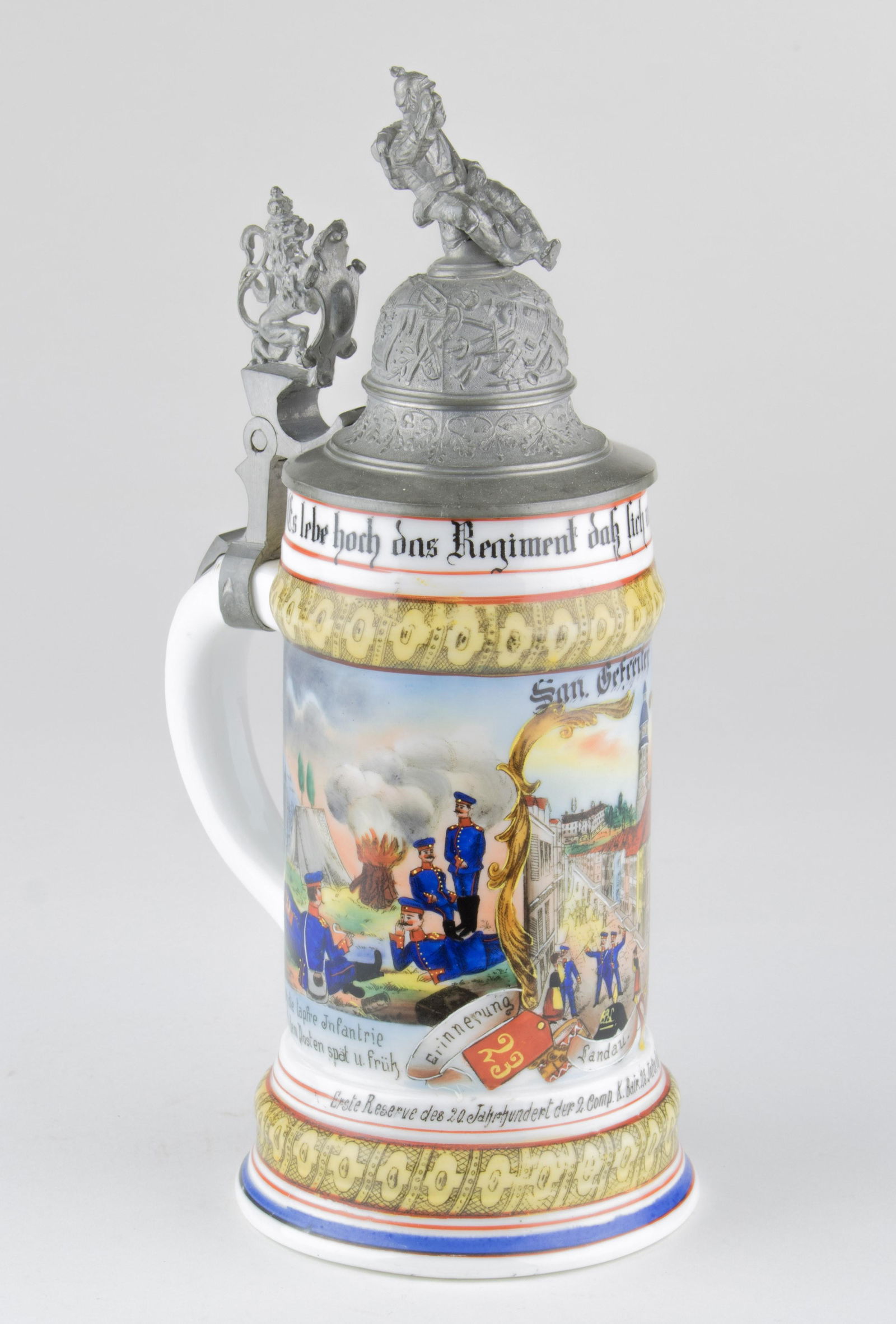 BAVARIAN INFANTRY MEDIC'S REGIMENTAL BEER STEIN (1 of 6)