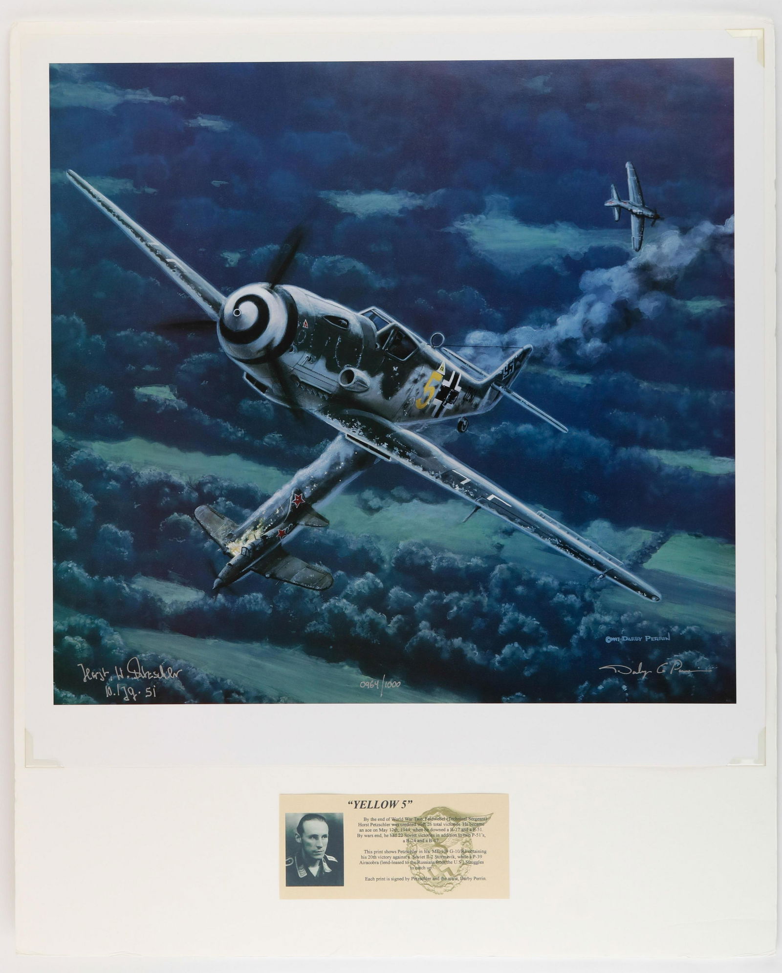 WORLD WAR II SIGNED PRINT 'YELLOW FIVE' (1 of 4)
