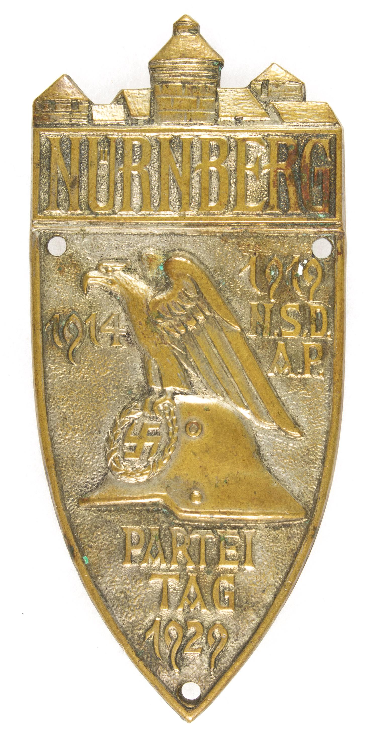 1929 NURNBERG REICHS PARTY DAY SHIELD (1 of 2)
