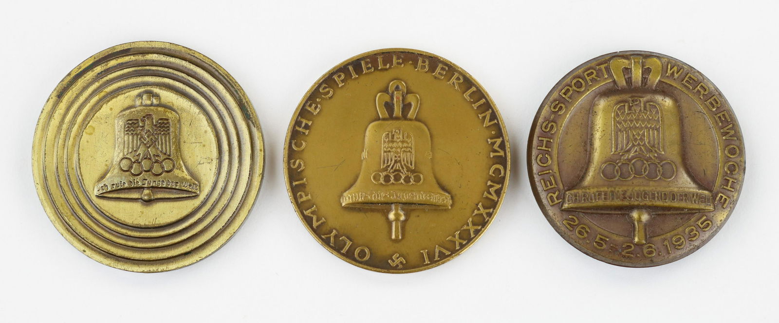 1936 OLYMPIC MEDALS AND PIN (3) (1 of 2)