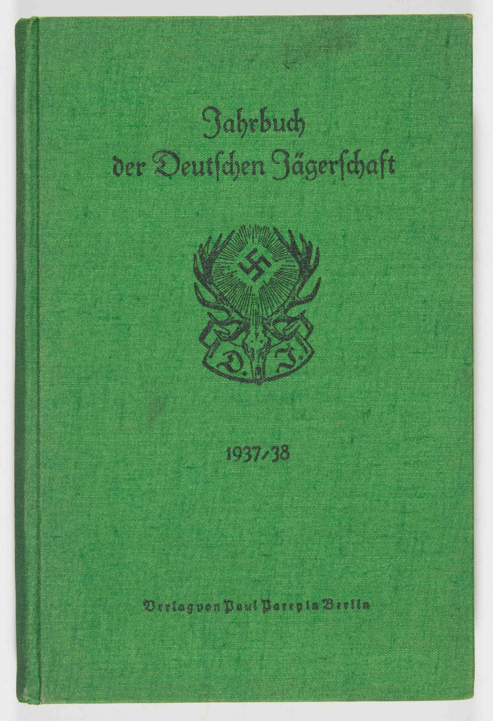 GERMAN HUNTING ASSOCIATION YEARBOOK: Yearbook from the German Hunting Association (â€˜Reichsbund Deutsche Jagerschaftâ€™), the official hunting society of Nazi Germany, led by Hermann Goring. Membership was mandatory for all per