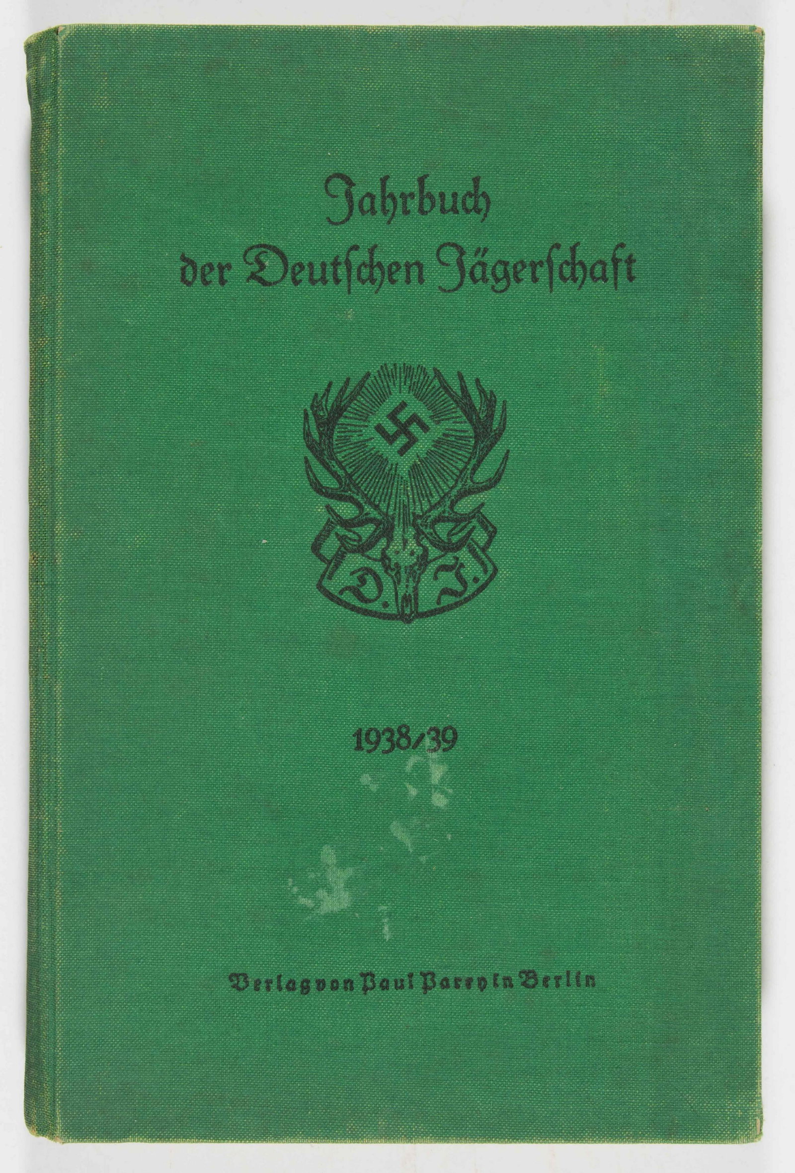 GERMAN HUNTING ASSOCIATION YEARBOOK: Yearbook from the German Hunting Association (â€˜Reichsbund Deutsche Jagerschaftâ€™), the official hunting society of Nazi Germany, led by Hermann Goring. Membership was mandatory for all per