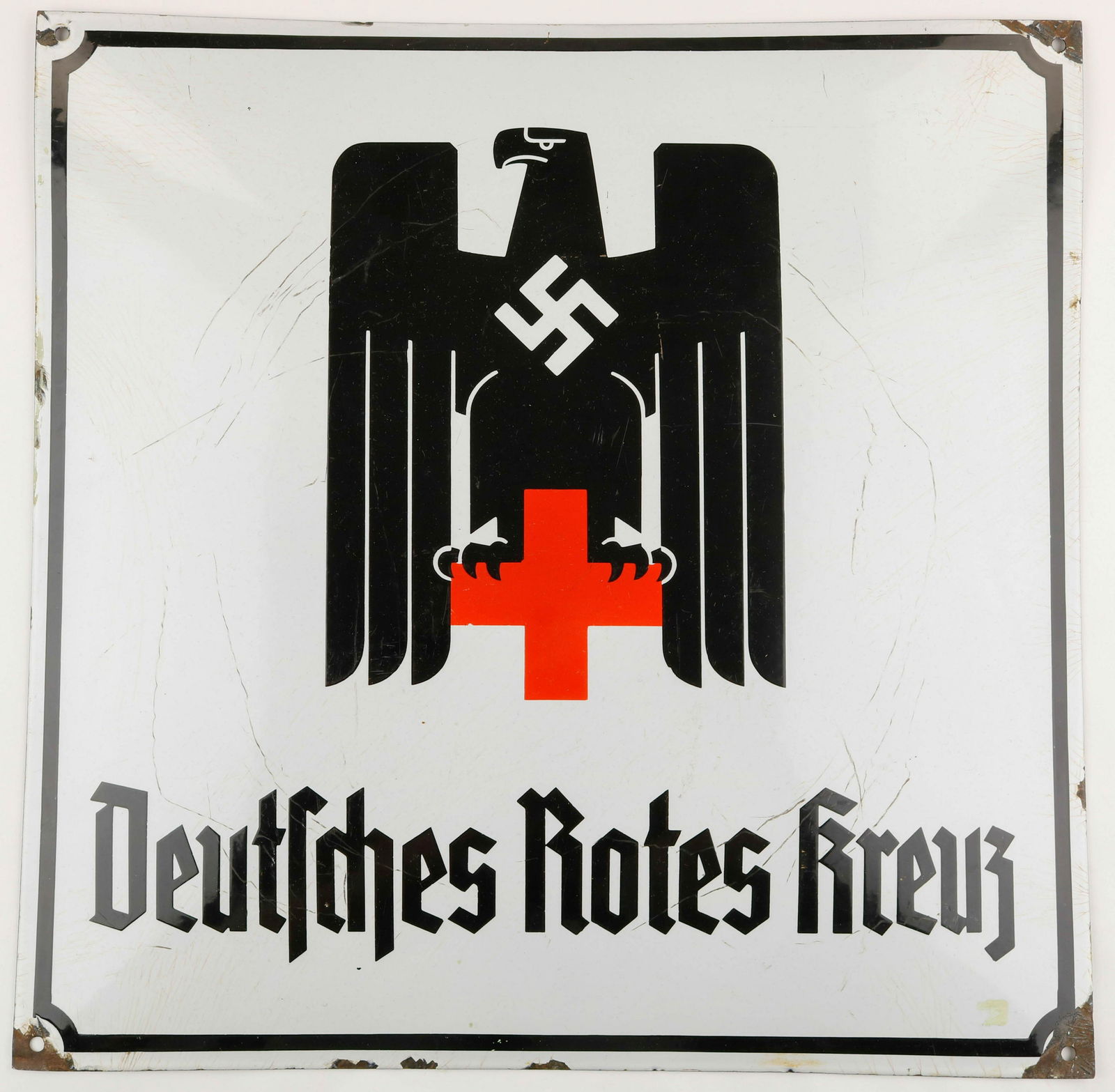 GERMAN RED CROSS ENAMELED SIGN (1 of 2)