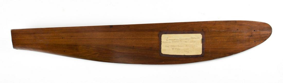 VICKERS F.B.5 'GUNBUS' PROPELLER: A great relic from the early age of aviation during World War I, a roughly 45 x 7.5 in. mahogany wood propeller from a Vickers F.B.5, the world's first operational fighter plane. Nicknamed the 'gunbus