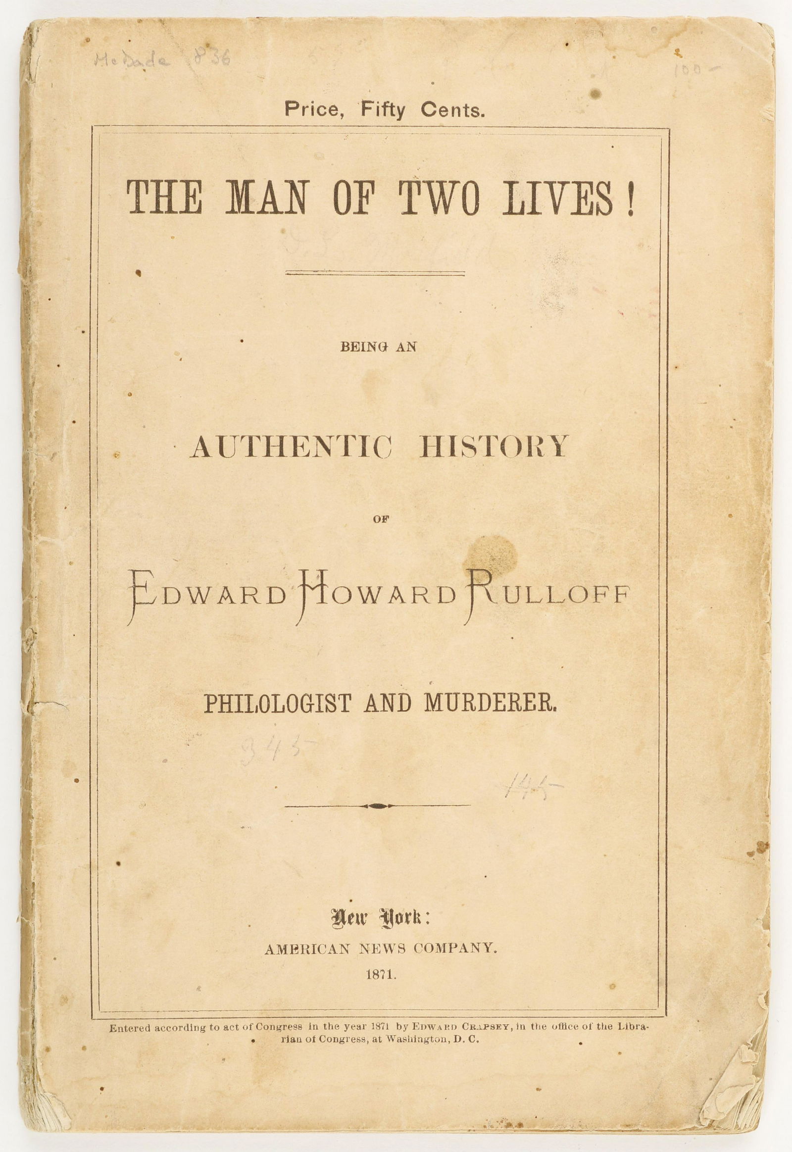 'A MAN OF TWO LIVES!' (1 of 2)