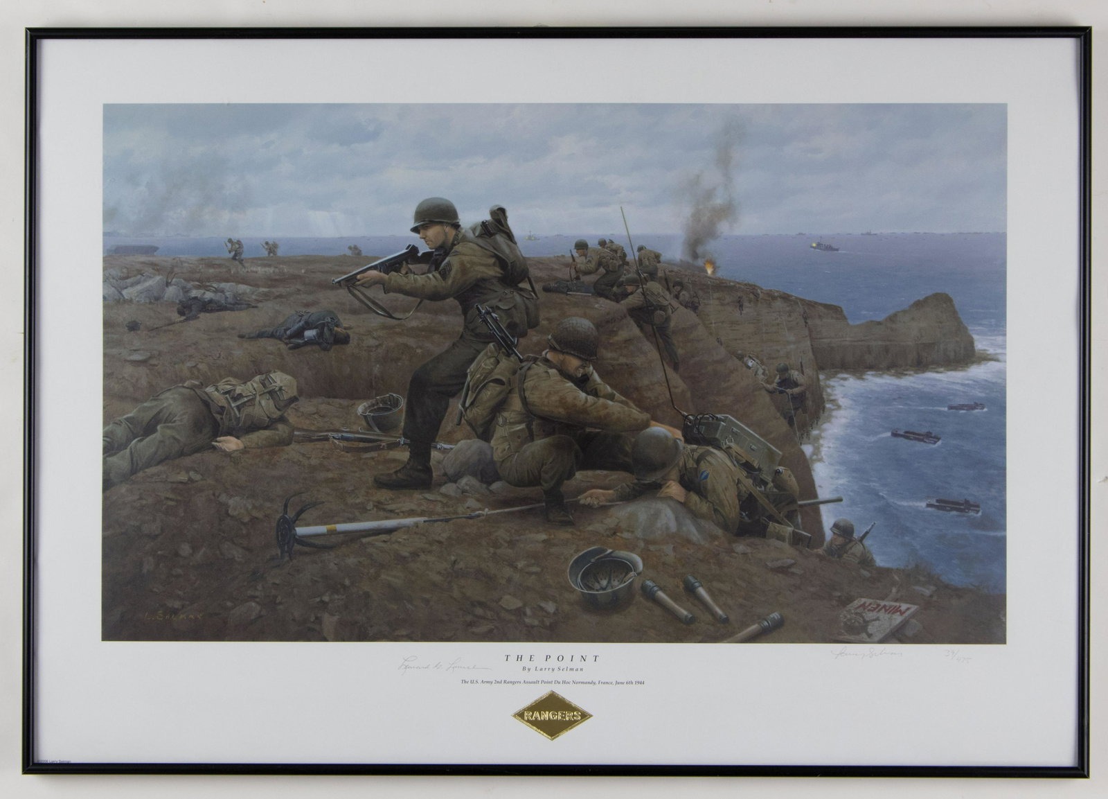 D-DAY SIGNED PRINT 'THE POINT' (1 of 5)