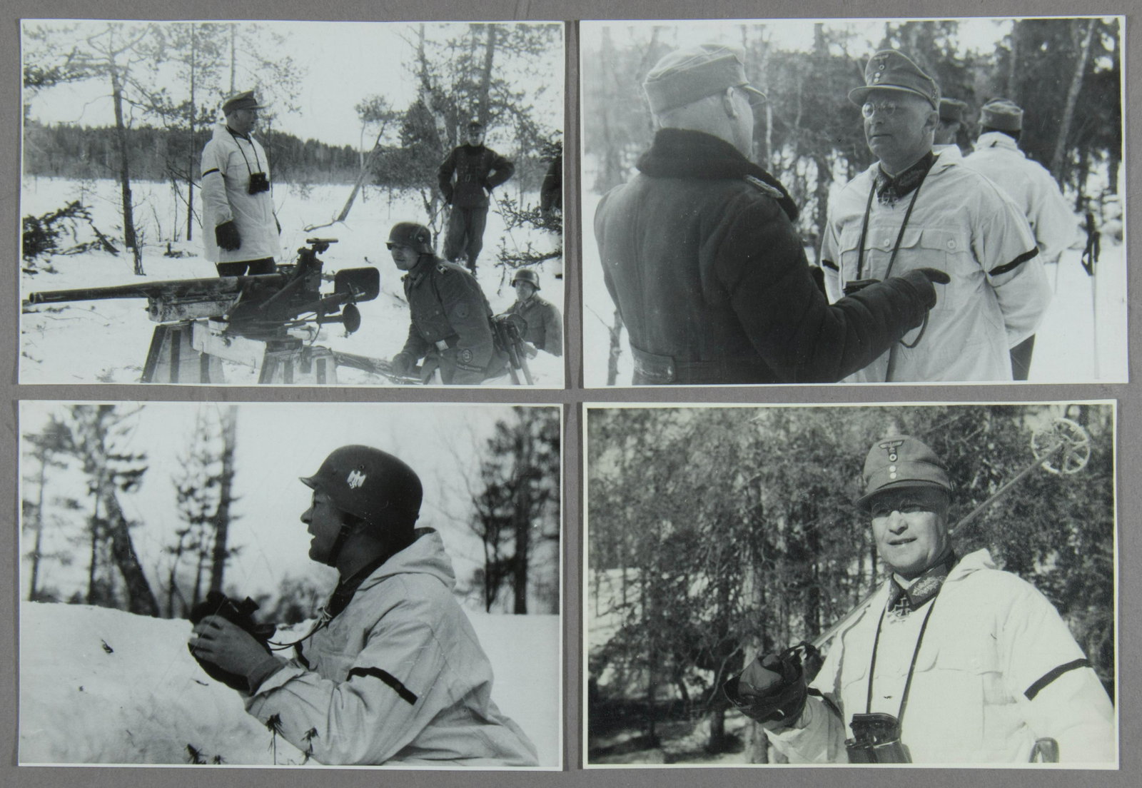 FRANZ BOHME PHOTOGRAPHS (8): (1885 - 1947) Austrian general, Commander of the XVIII Mountain Corps, Commanding General in the Balkans, and commander-in-chief in German-occupied Norway. Bohme was tried for the massacre of thousand