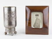 HONOR GOBLET, MEDALS, AND PHOTO GROUPING OF FLG. LT. HANS HERMANN VON BUDDE