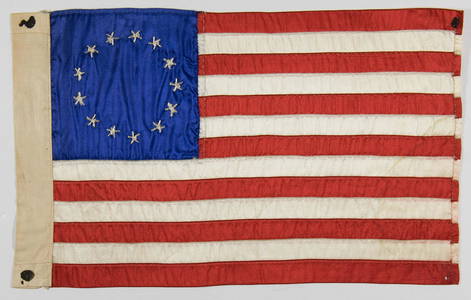 HAND-SEWN FLAG FROM BETSY ROSS' GRAND-DAUGHTER