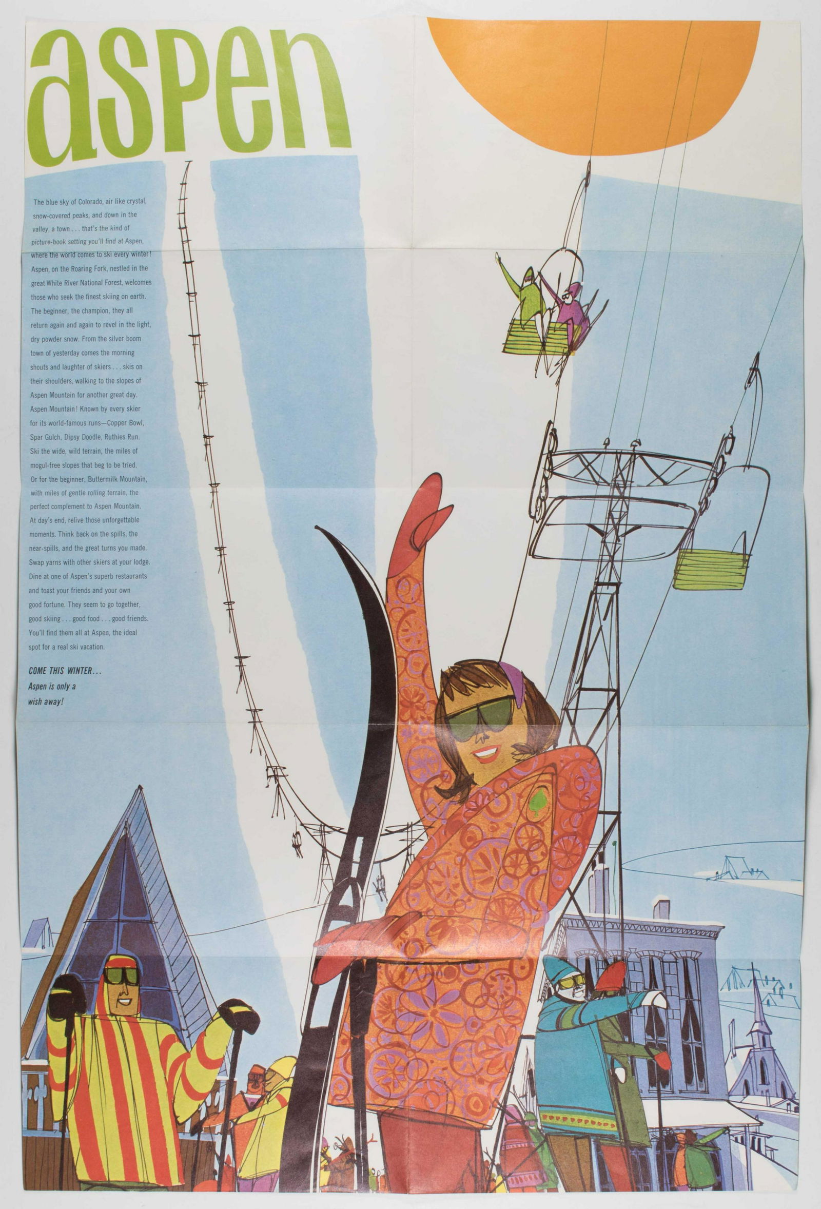 ASPEN SKI POSTER (1 of 1)