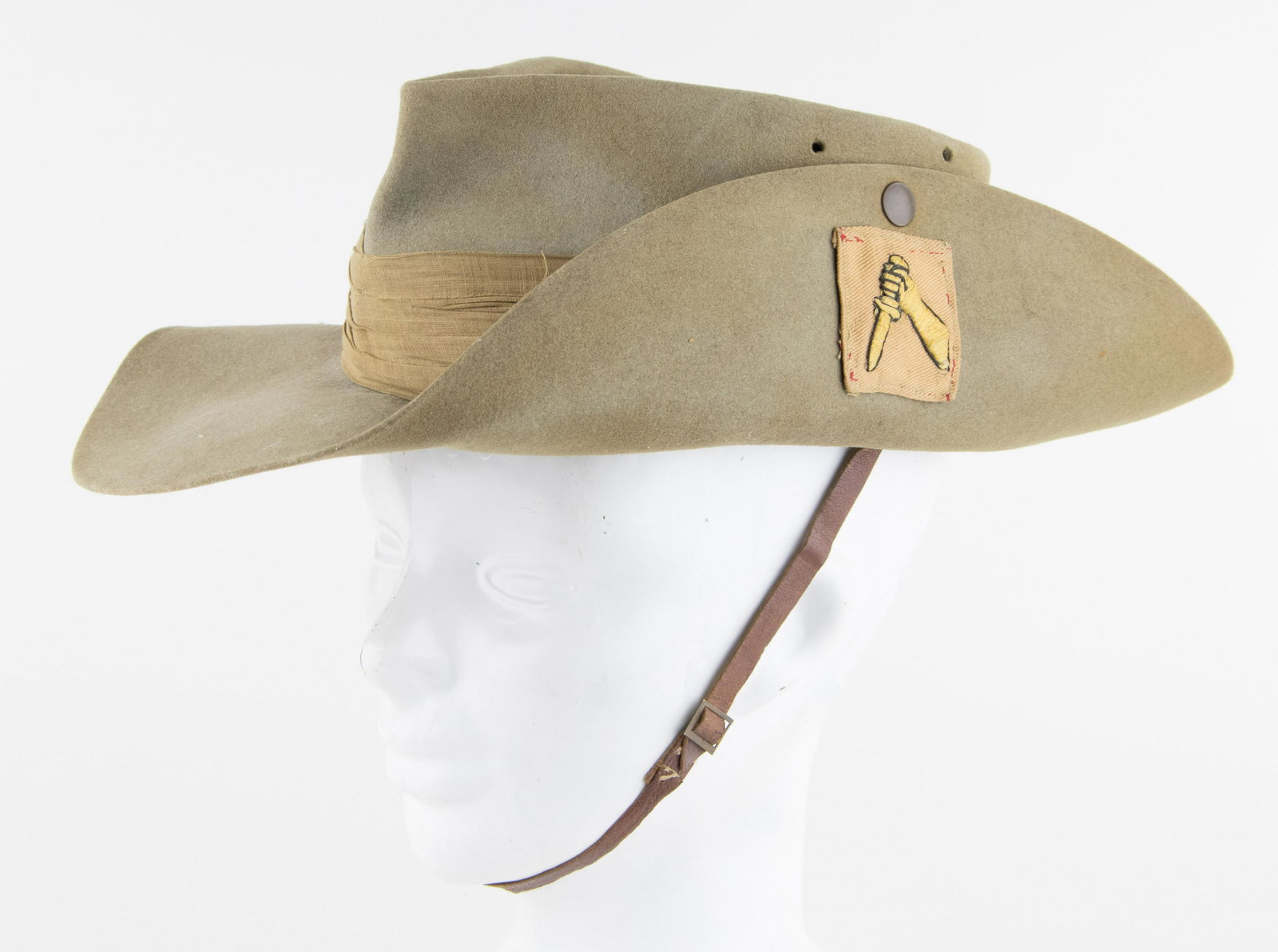 BRITISH ARMY SLOUCH HAT FROM BURMA CAMPAIGN (1 of 6)