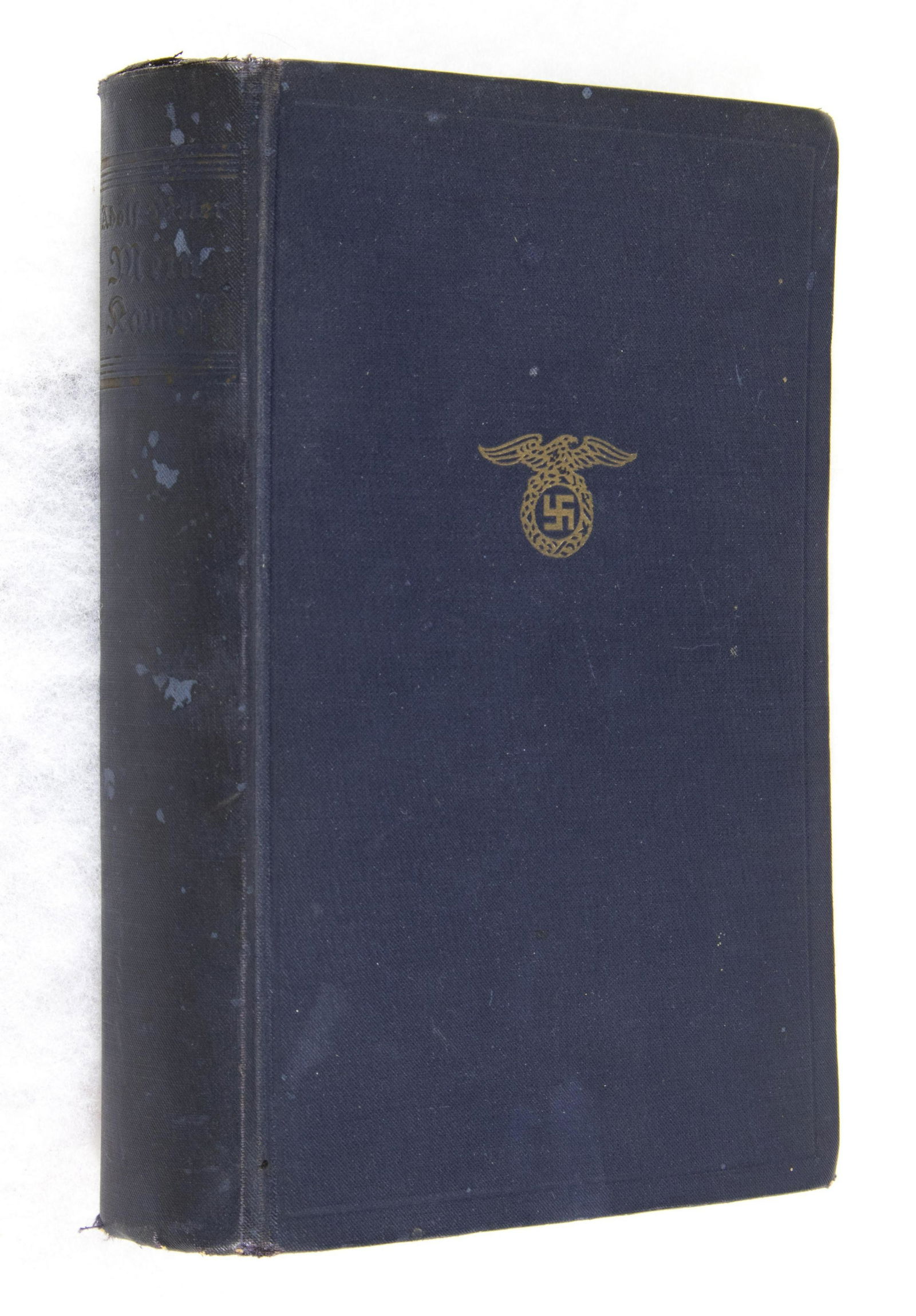 ‘MEIN KAMPF’: 'Volksausgabe' ('People's edition') of 'Mein Kampf', by Adolf Hitler (Munich: Zentralverlag der NSDAP, Franz Eher Nachf.), 1936. 782pp. 8vo., bound in blue cloth boards with faded gilt titles on the s