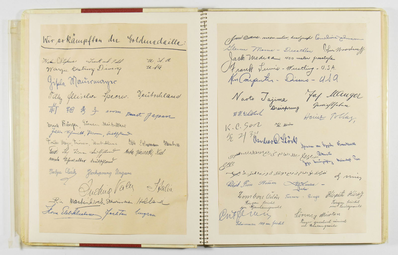 1936 BERLIN OLYMPICS SOUVENIR PHOTO BOOK, CASED (1 of 5)