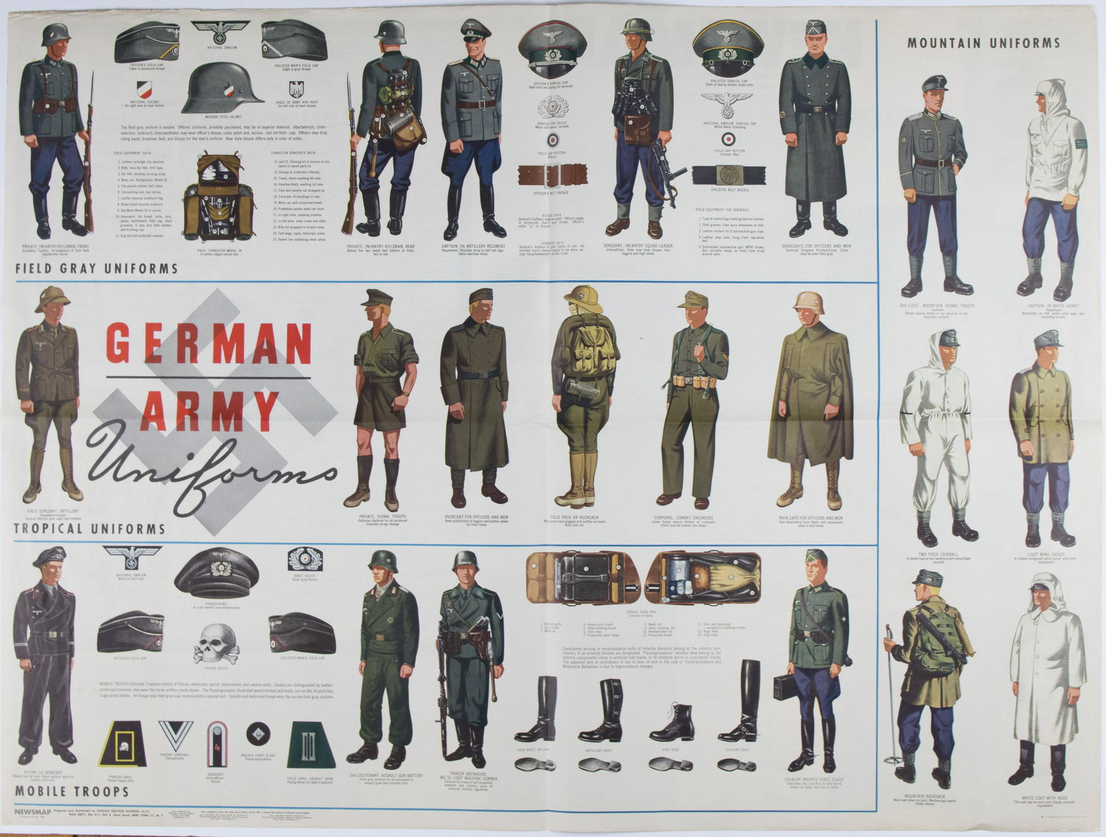 WORLD WAR II AMERICAN NEWSMAP (1 of 2)