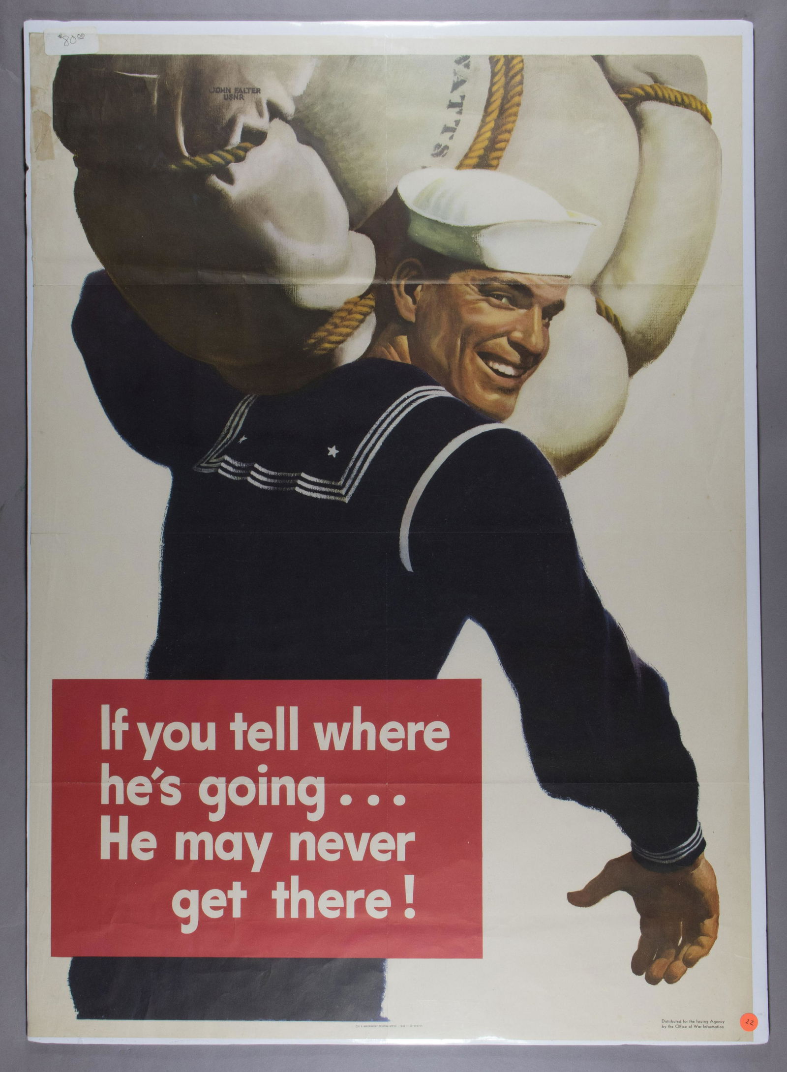 WORLD WAR II AMERICAN PROPAGANDA POSTER (1 of 1)