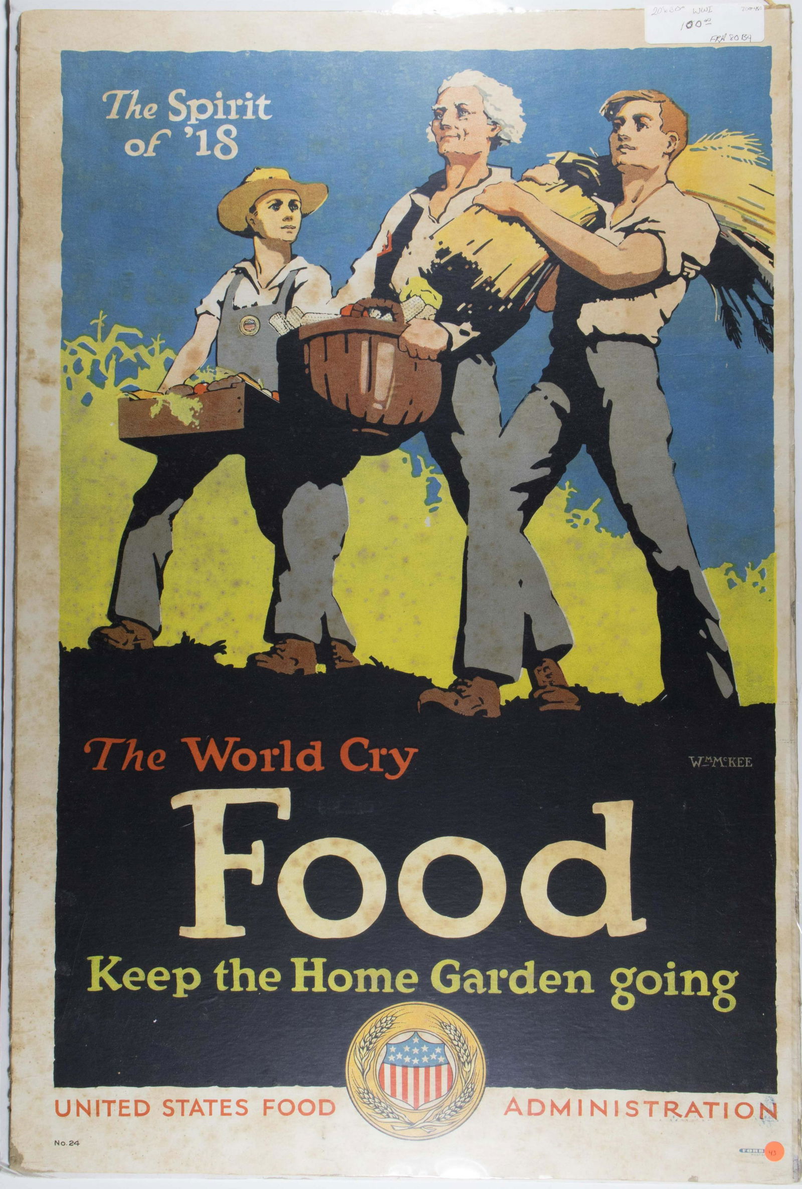 WORLD WAR I U.S. FOOD ADMINISTRATION POSTER (1 of 1)