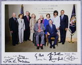 FIVE PRESIDENTS AND FIRST LADIES SIGNED PHOTOGRAPH