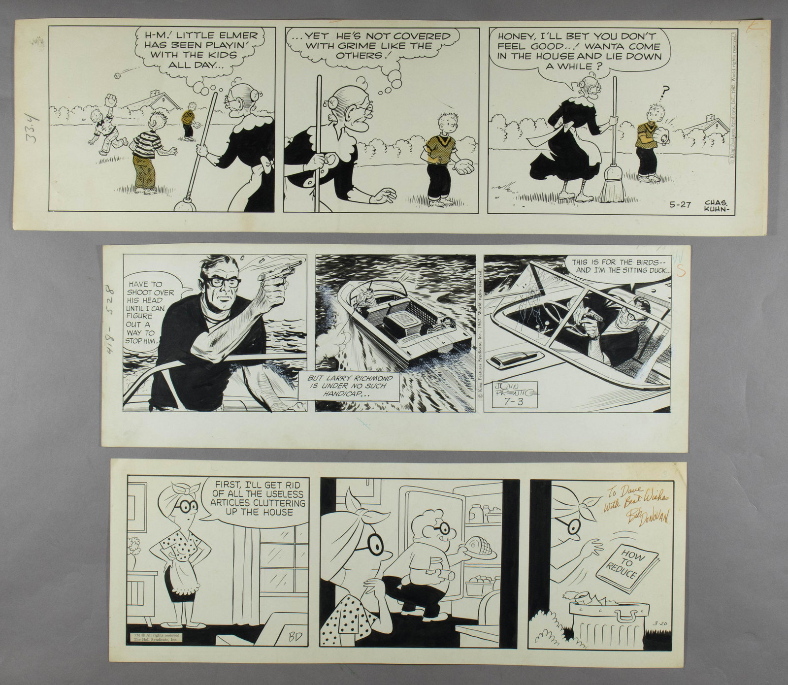 ORIGINAL CARTOON ARTWORK OF THE 1960S (9) (1 of 3)