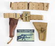 WORLD WAR I AND II ARMY BELTS AND HOLSTERS (4)