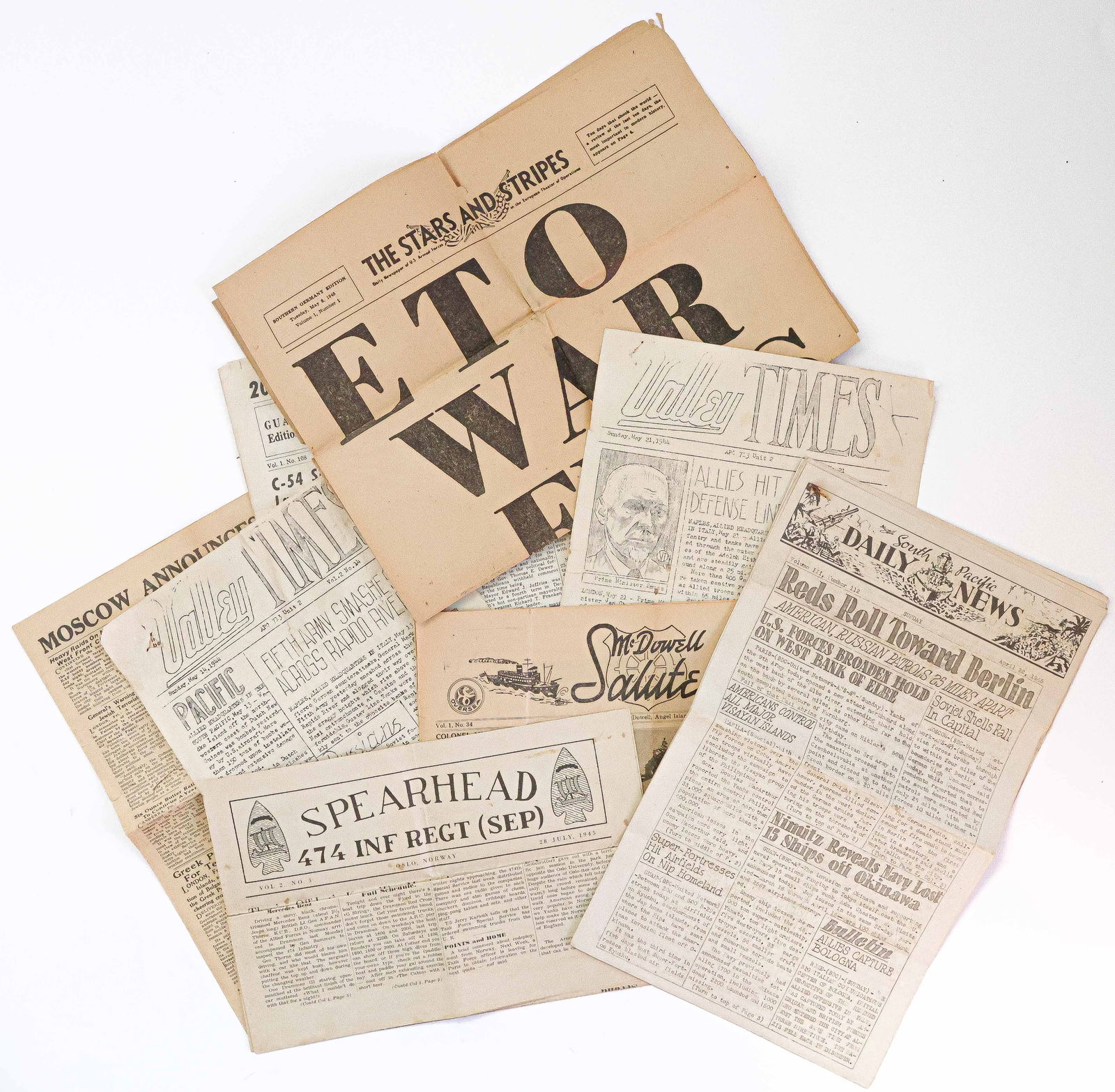 WORLD WAR II NEWSPAPERS (6) (1 of 1)