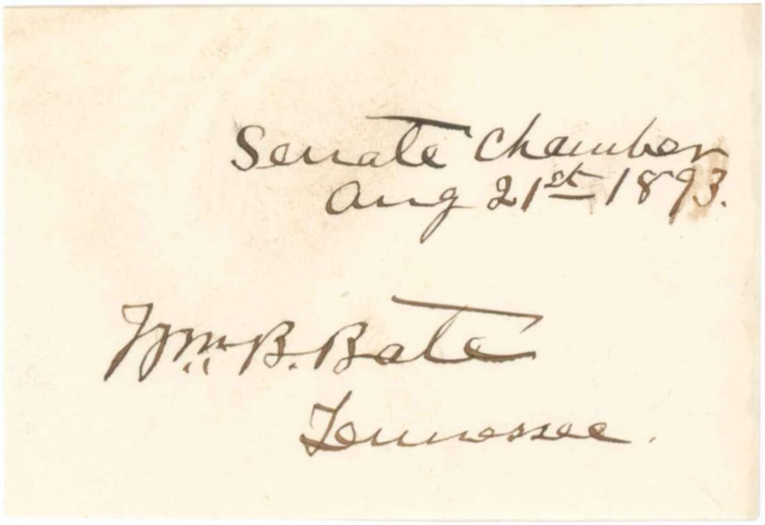 WILLIAM B. BATE (1 of 2)