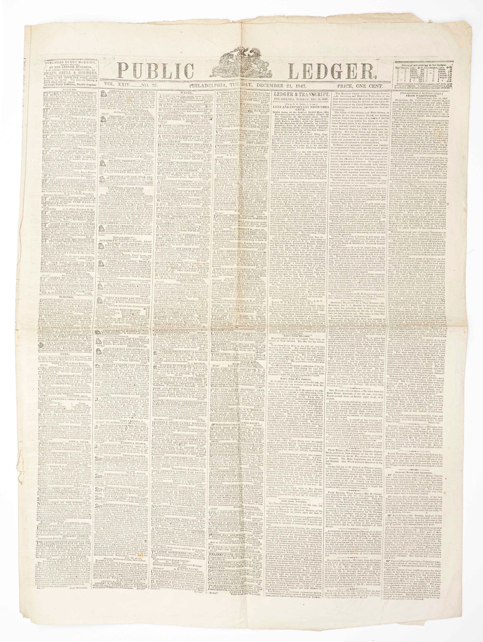 VINTAGE NEWSPAPERS (5) (1 of 2)