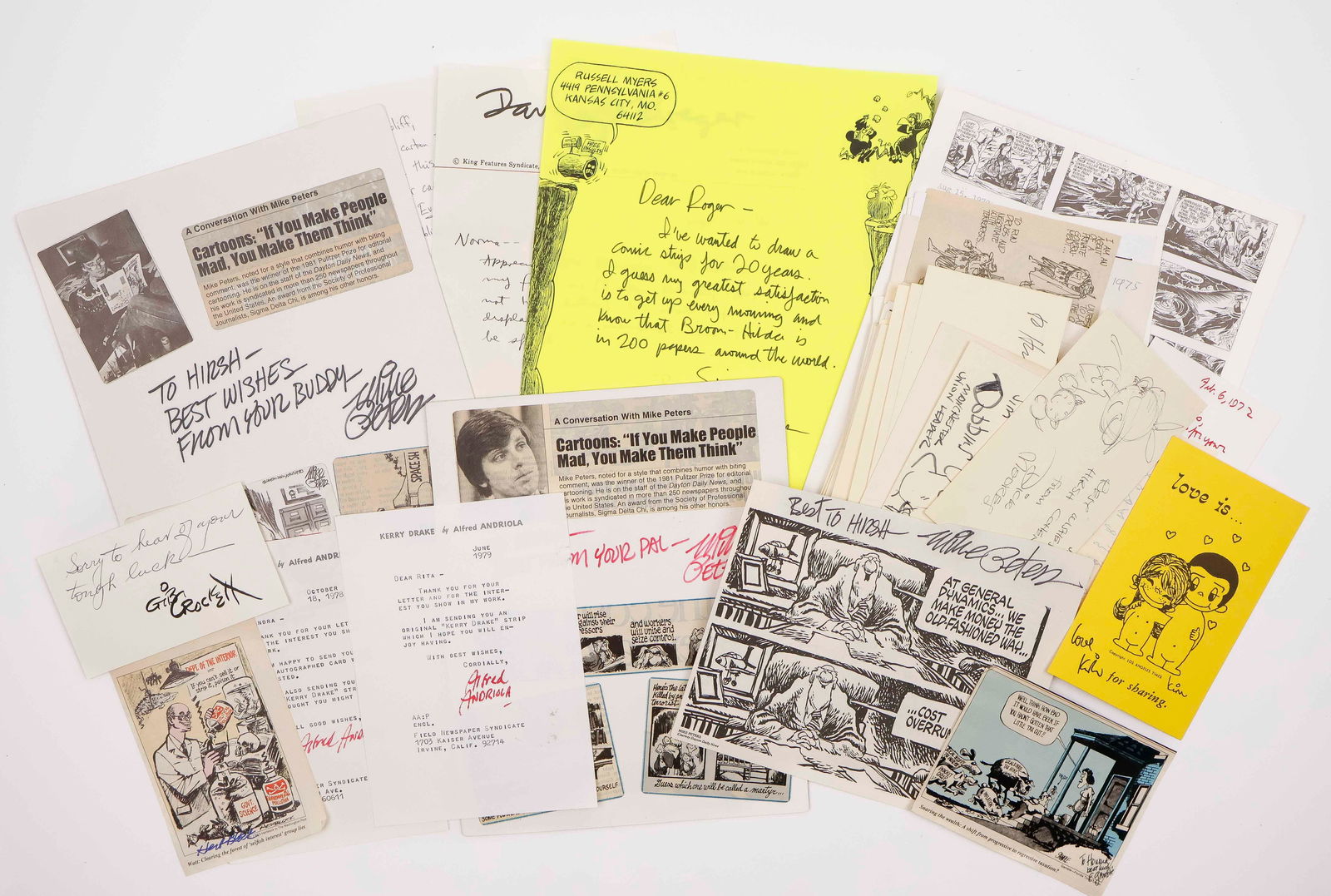 CARTOONIST AUTOGRAPHS (25+) (1 of 1)