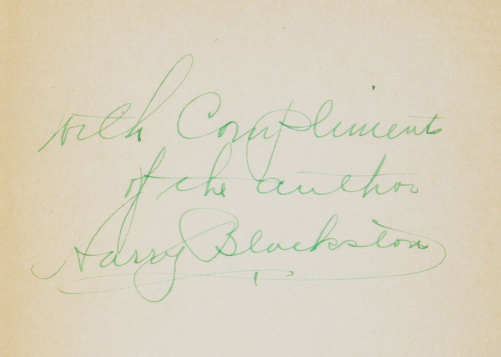 HARRY BLACKSTONE, SR. (1 of 3)