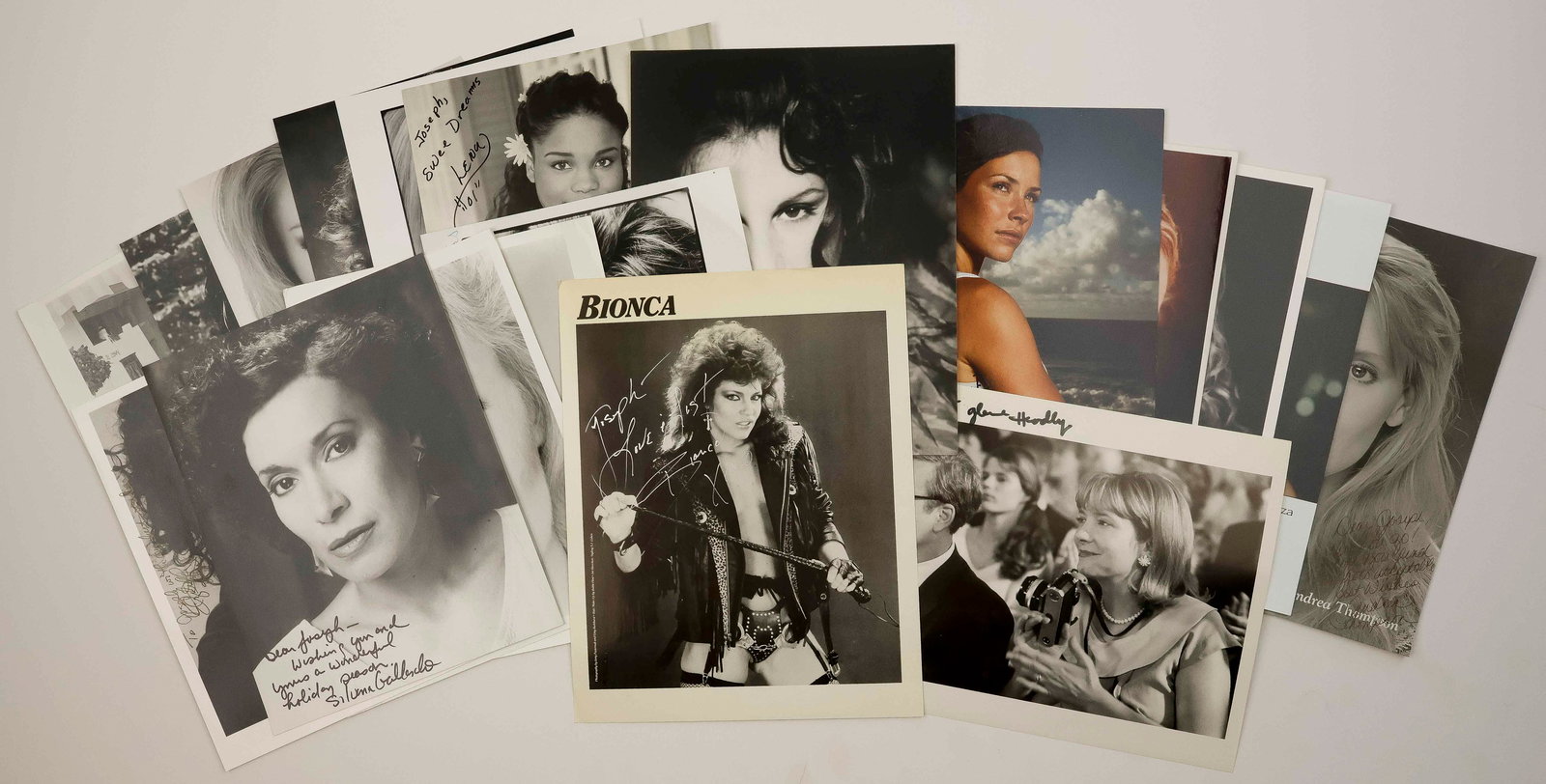 LEADING LADIES (18): A group of 18 S.P.s of leading ladies, all in 8 x 10 in. format. The ideal lot for the collector of contemporary film and television personalities, includes: ANDREA THOMPSON (2), BRIDGETTE FONDA, ALAN