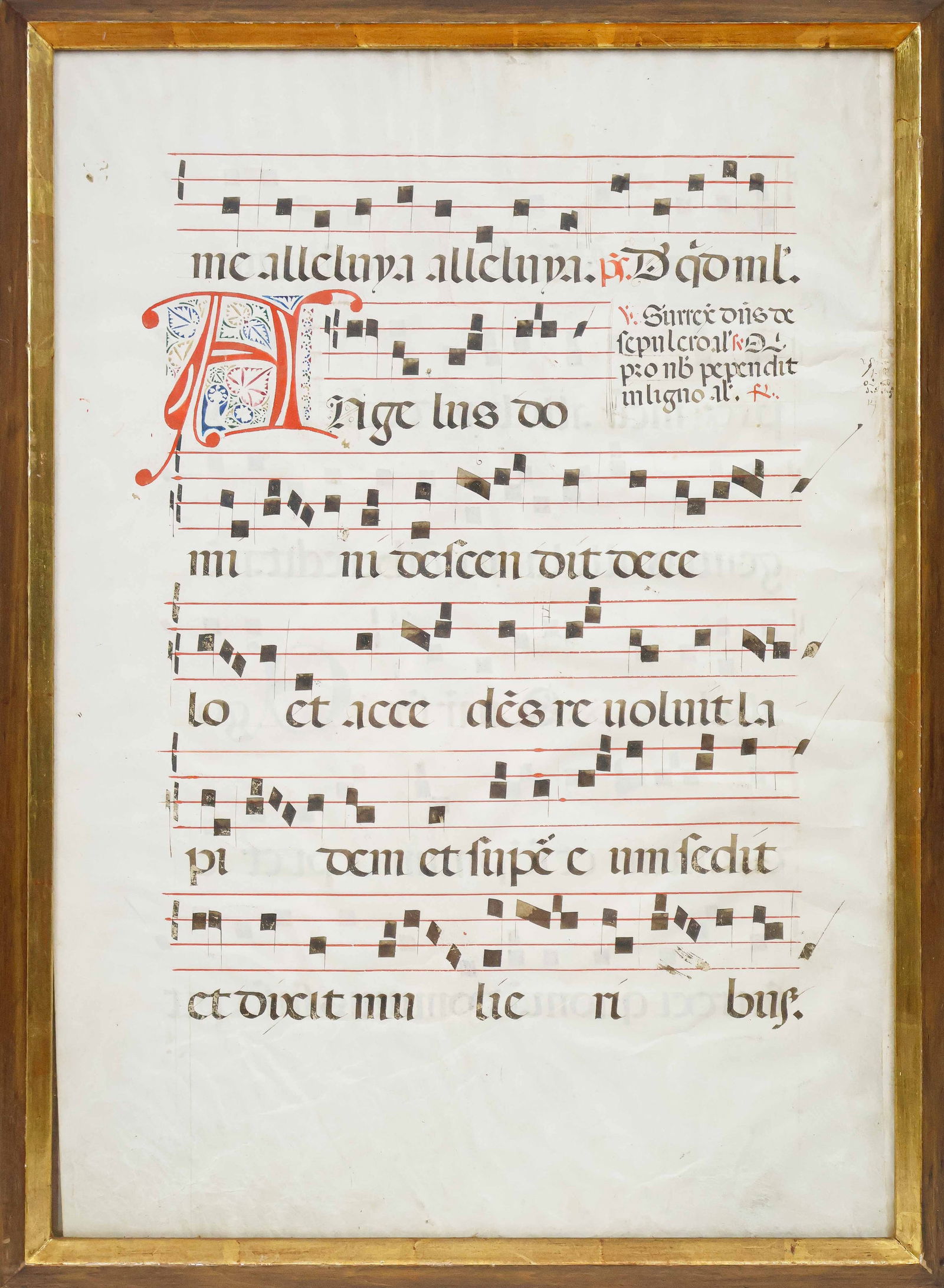 LATIN MUSICAL MANUSCRIPT (1 of 2)