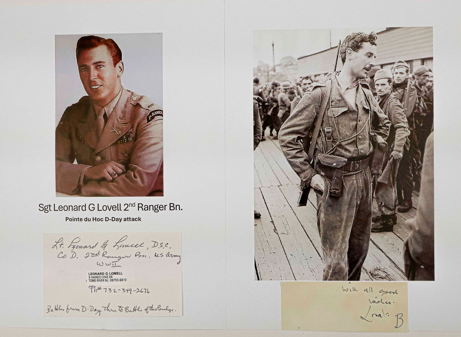 (D-DAY) LORD LOVAT AND LEONARD G. LOMELL (1 of 3)