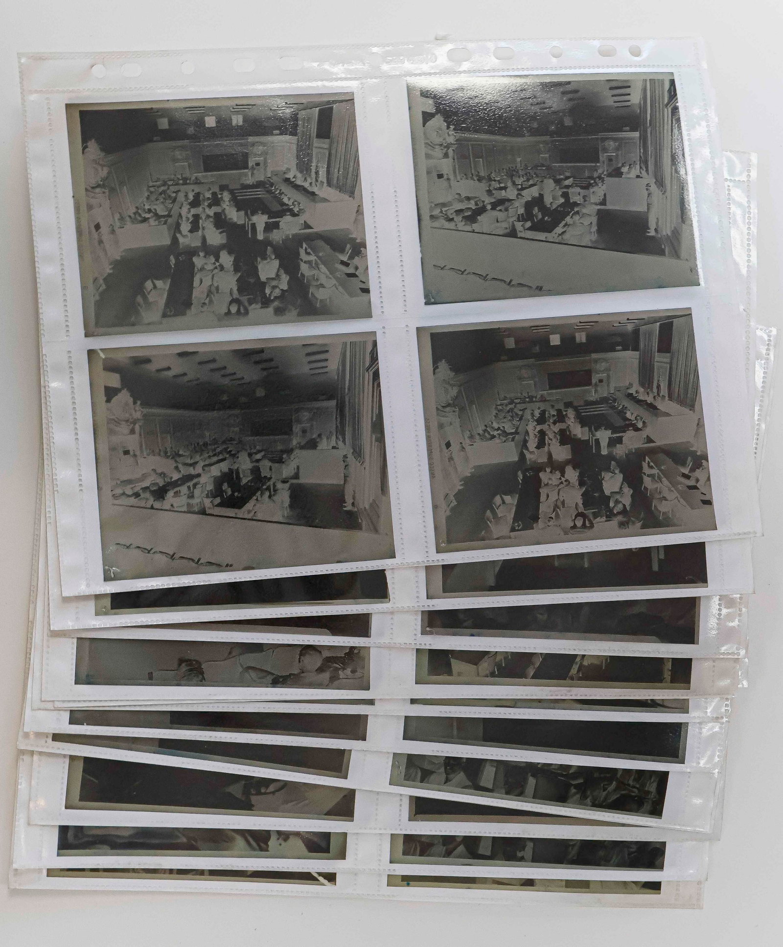 EINSATZGRUPPEN TRIAL PHOTO NEGATIVES (48): The Einsatzgruppen Trial was the ninth of the twelve trials for war crimes that the US authorities held in Nuremberg. The accused were 24 former SS leaders who, as commanders of the Einsatzgruppen of 
