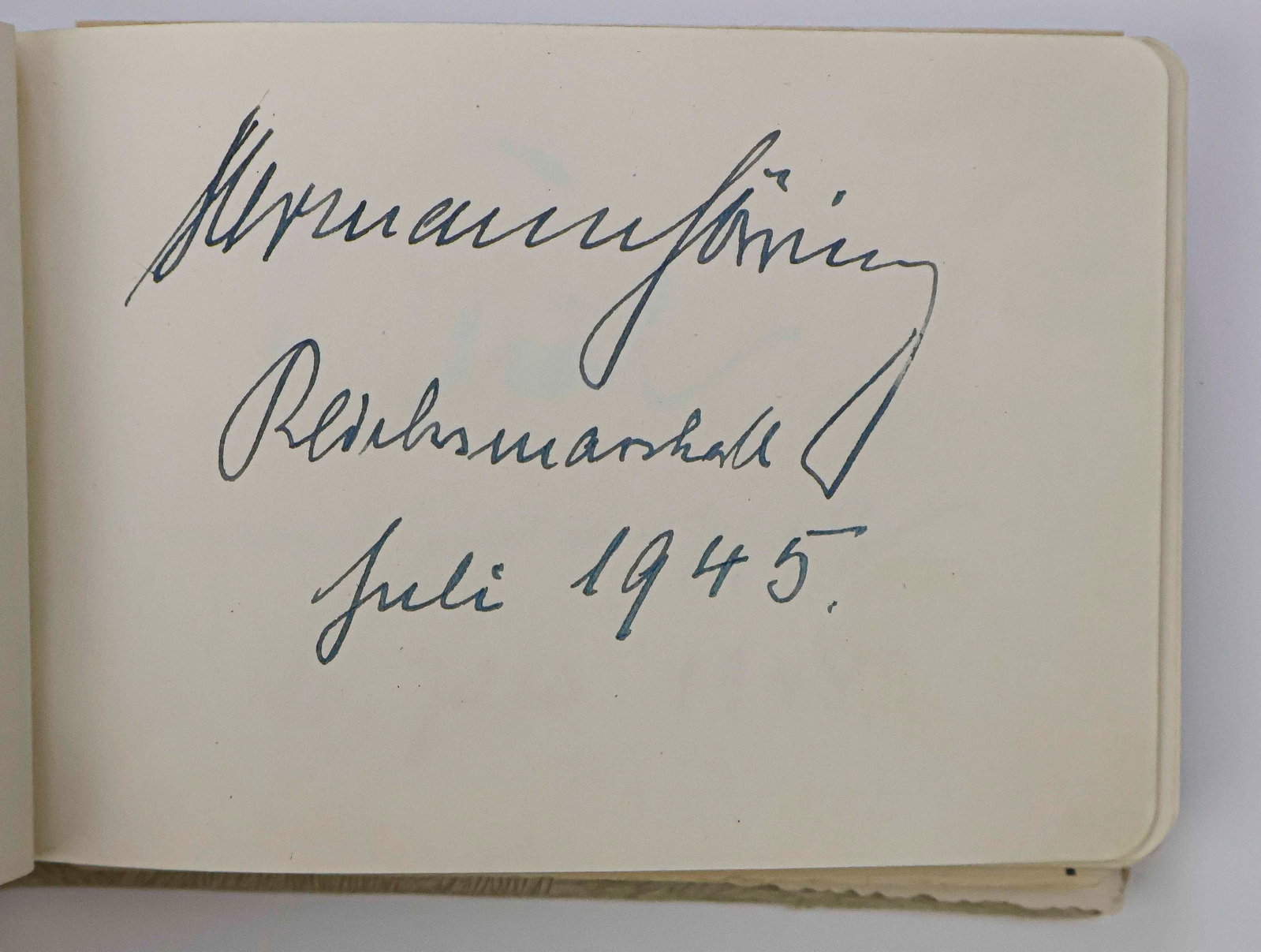 NUREMBERG WAR CRIMINALS AT 'ASHCAN': Excellent assemblage of signatures of future Nuremberg War Crimes Trials defendants, obtained when they were first interned at 'Ashcan', formally known as the Central Continental Prisoner of War Enclo
