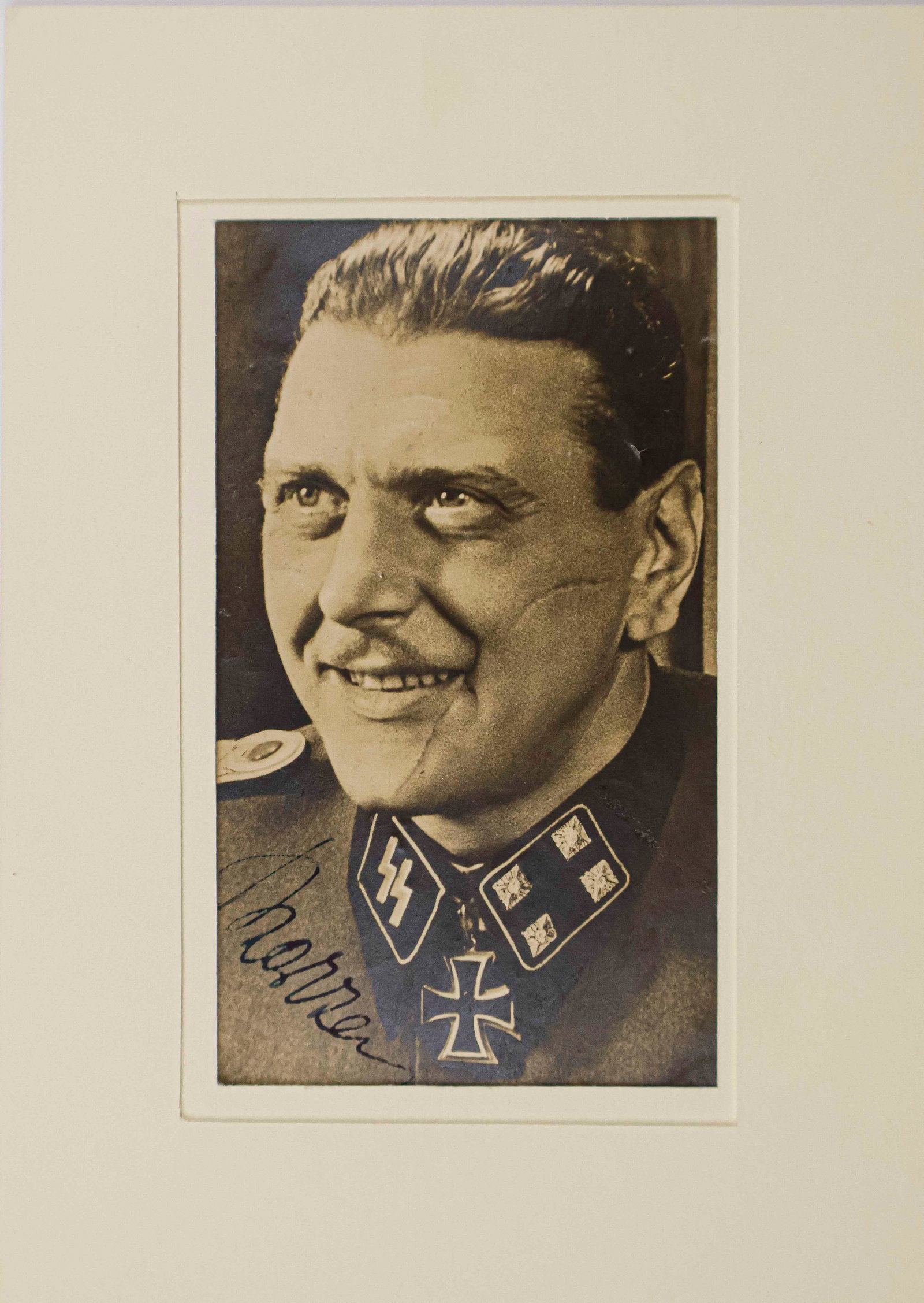 OTTO SKORZENY: (1908 - 1975) Nazi officer and Hitler's chief and favorite commando, he made a daring mountain-top rescue of Mussolini, placed English-speaking soldiers in American uniforms to mislead American forces
