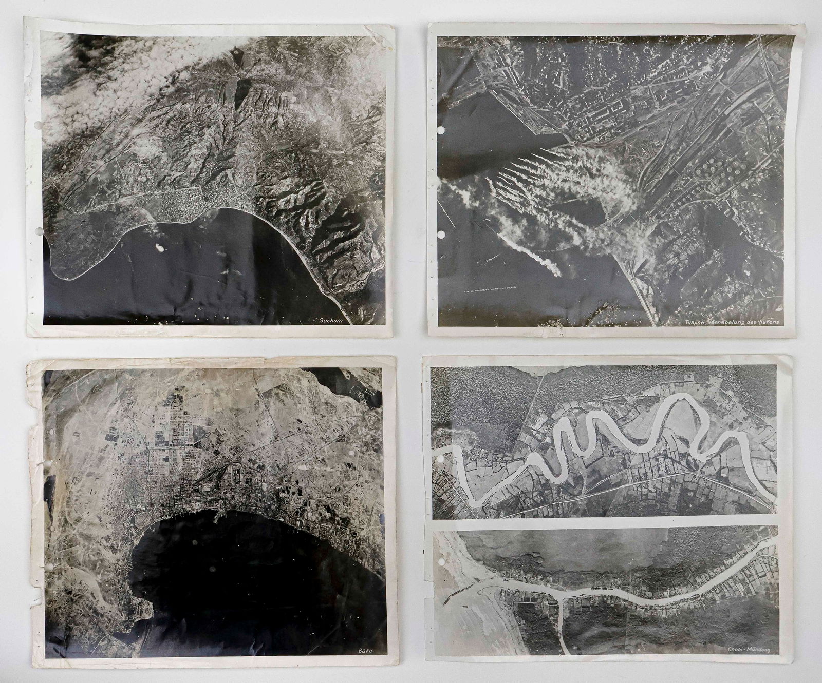 WORLD WAR II LUFTWAFFE AERIAL MAPS (6) (1 of 4)
