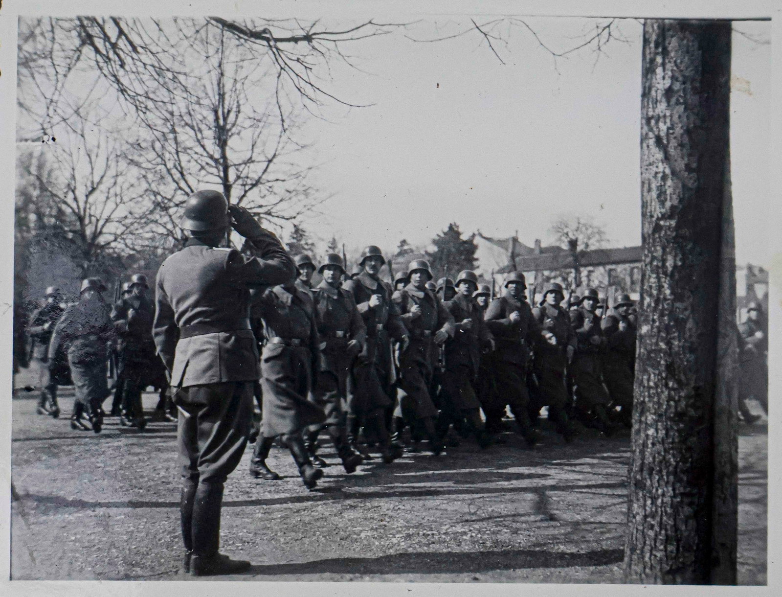 KRIEGSMARINE PHOTO ALBUM: World War II photo album, 10 x 7 in., bearing a Kriegsmarine eagle at the top left and reading at the bottom ‘Meine Kriegserinnerungen’ (‘My War Memories’). Contained within ar