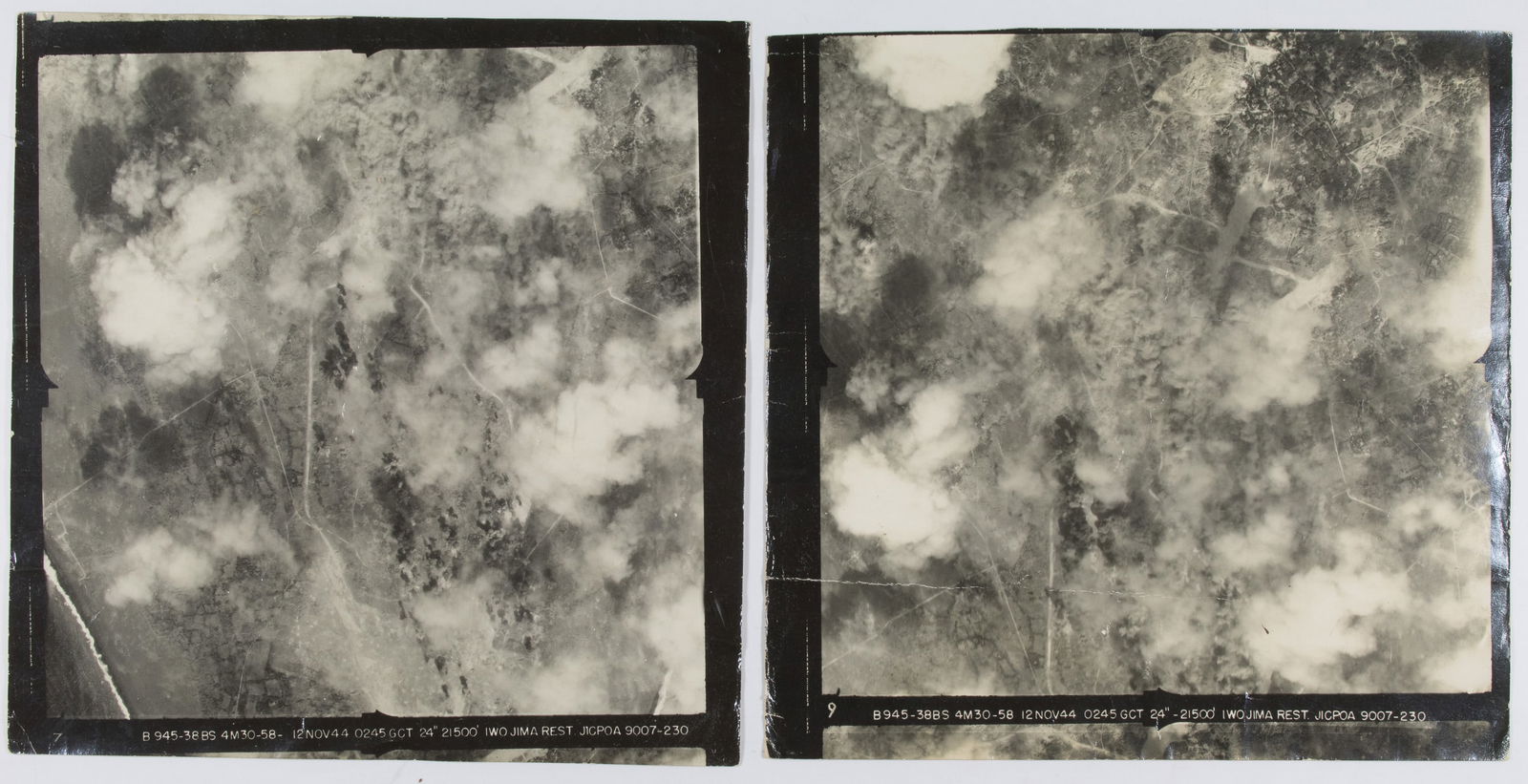 WORLD WAR II AERIAL PHOTOS OF IWO JIMA (1 of 2)