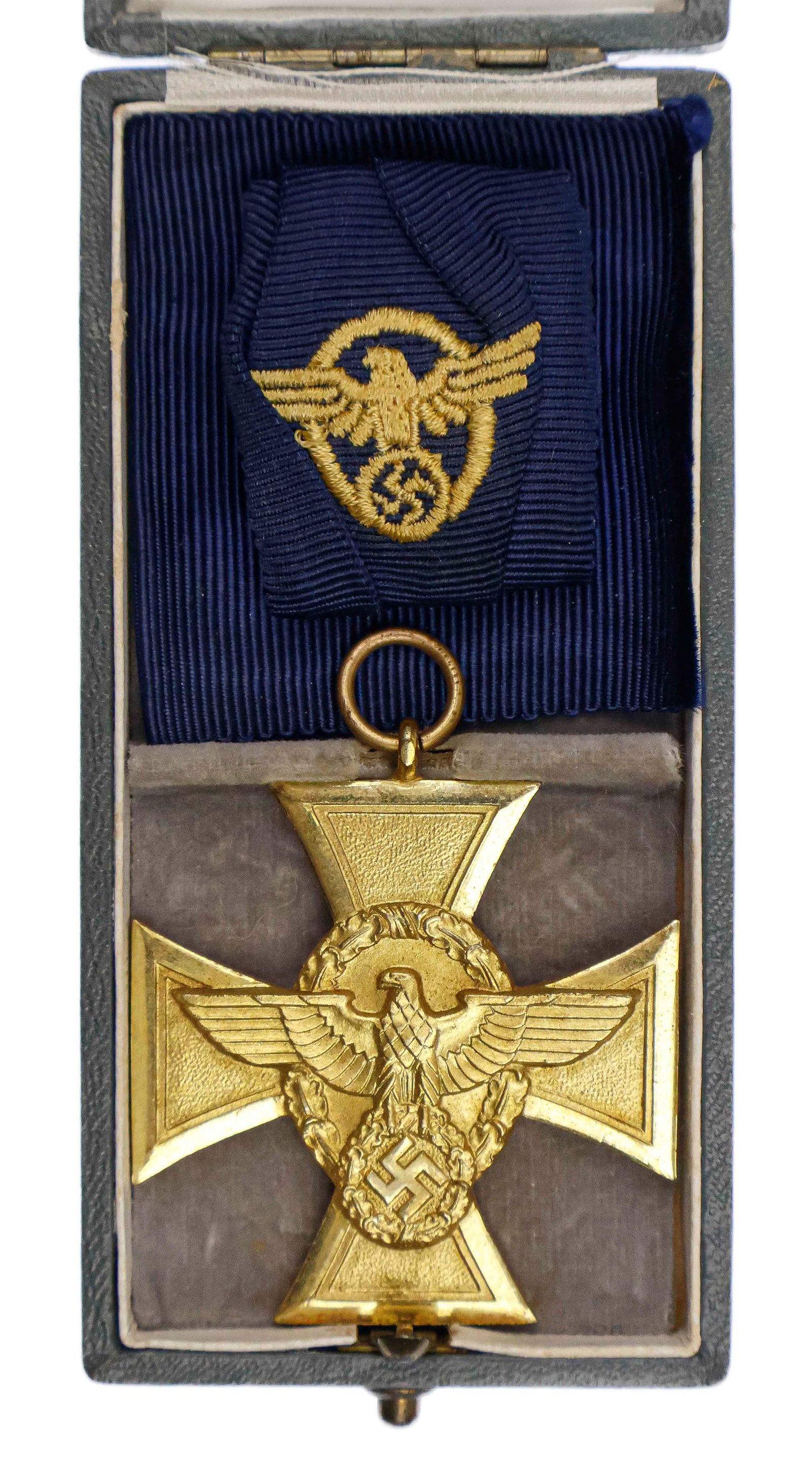GERMAN POLICE 25-YEAR LONG SERVICE CROSS (1 of 3)