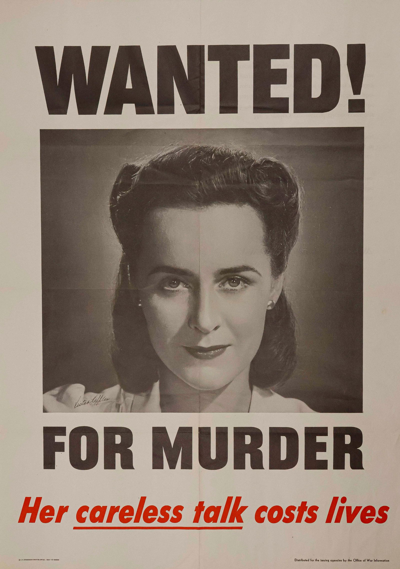 ‘WANTED! FOR MURDER’ PROPAGANDA POSTER (1 of 1)
