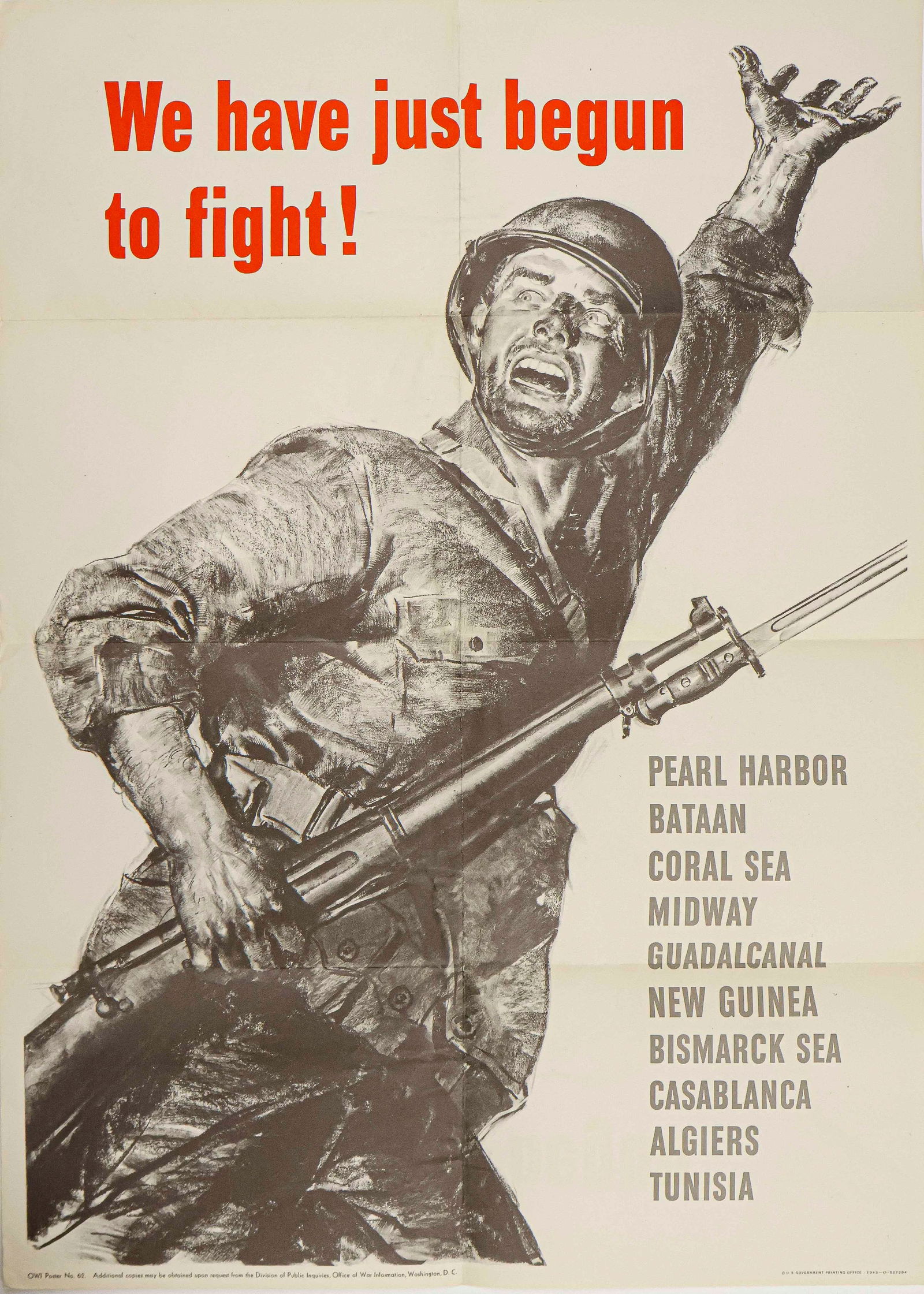 AMERICAN PACIFIC THEATER PROPAGANDA POSTER (1 of 1)