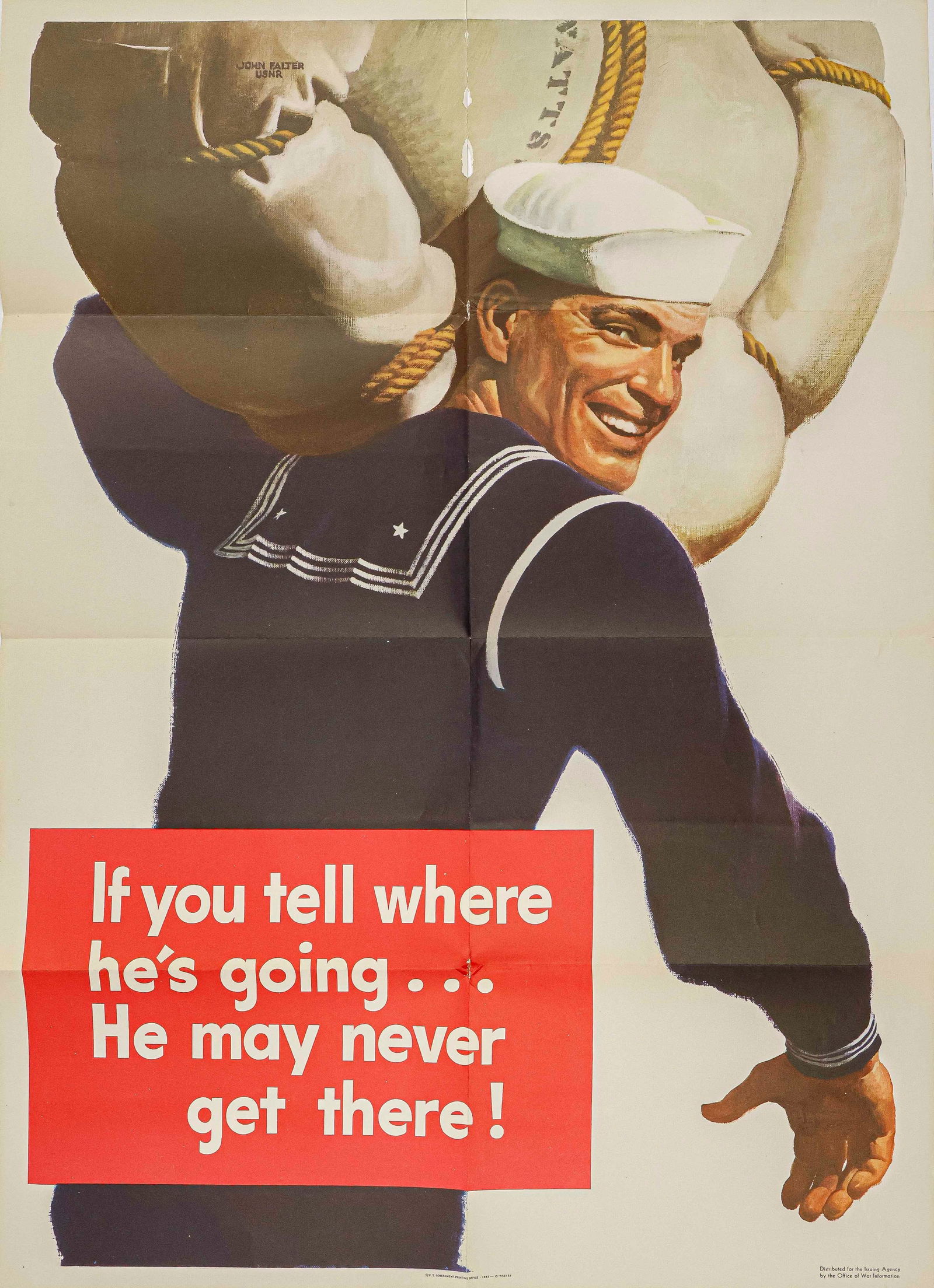 AMERICAN WORLD WAR II PROPAGANDA POSTER (1 of 1)