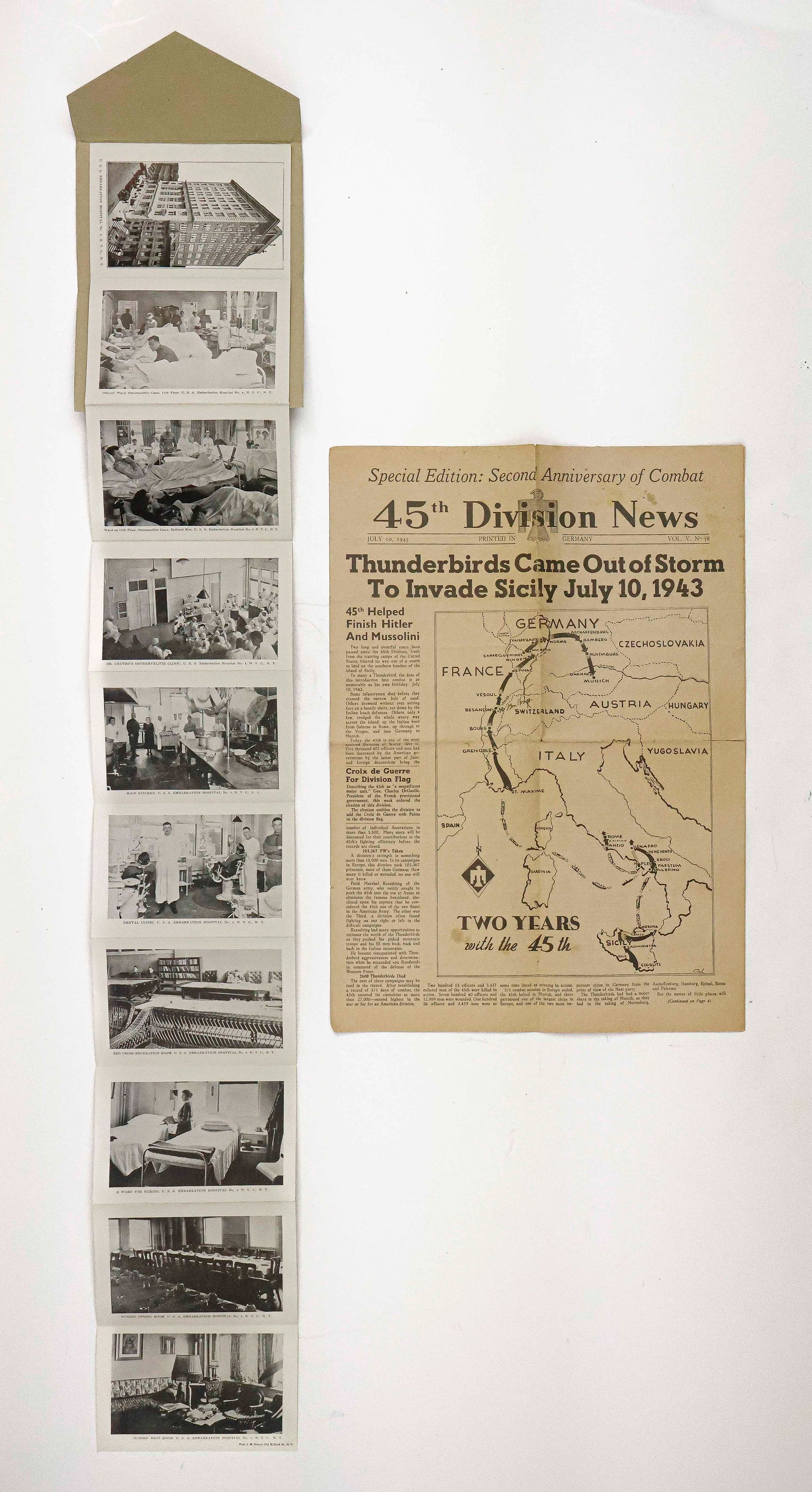 CIVIL WAR AND WORLD WARS EPHEMERA (30+): A good lot of many different publications pertaining to the Civil War and both World Wars, with the bulk of it being World War II, including histories of various companies and regiments, equipment man