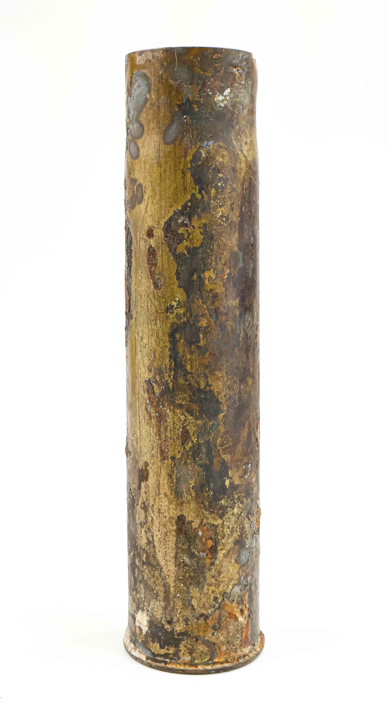 AMERICAN TANK SHELL CASING RECOVERED AT OMAHA BEACH (1 of 2)