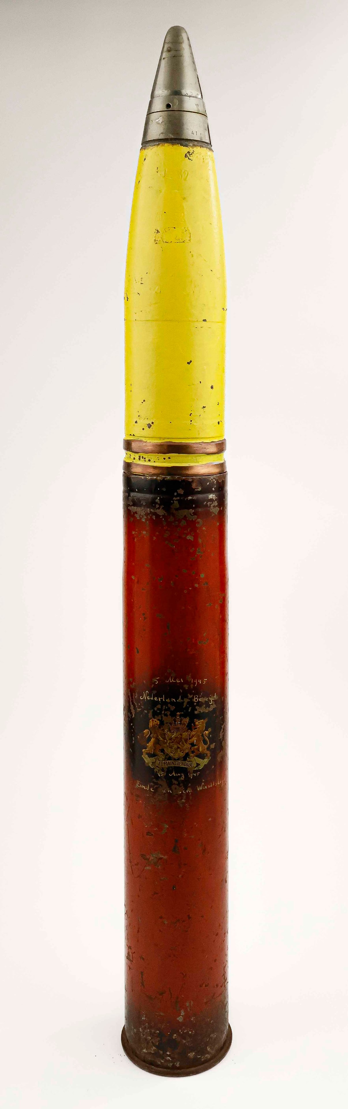 GERMAN 88MM TIGER TANK SHELL WITH FLAK PROJECTILE (1 of 6)