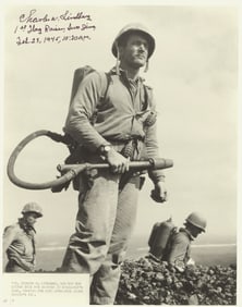 (IWO JIMA) CHARLES W. LINDBERG