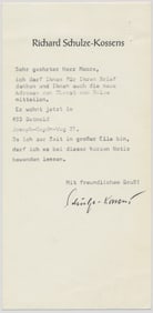 RICHARD SCHULZE-KOSSENS