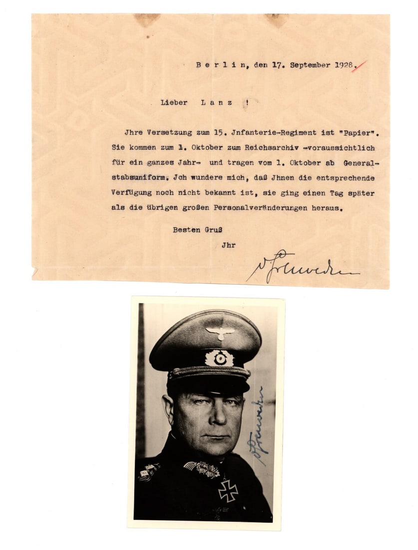 VIKTOR VON SCHWEDLER: (1885 - 1954) German infantry general who commanded an army corps and a military district during World War I. He was also in charge of Dresden following its horrific firebombing and was a recipient of